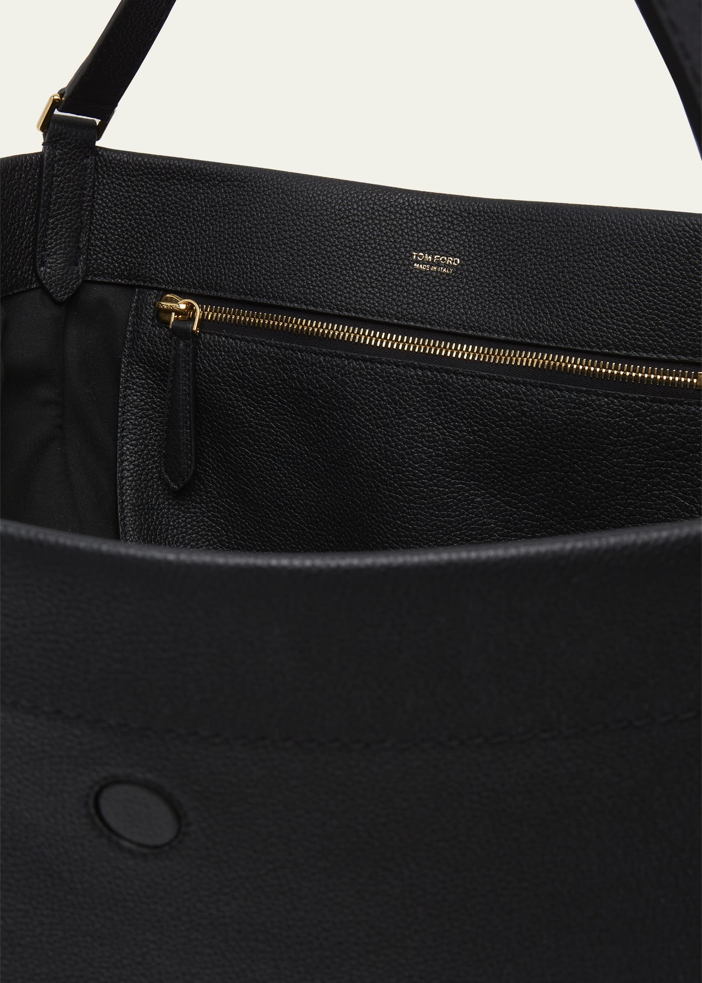 Tara Large Grain Leather Tote Bag - 4