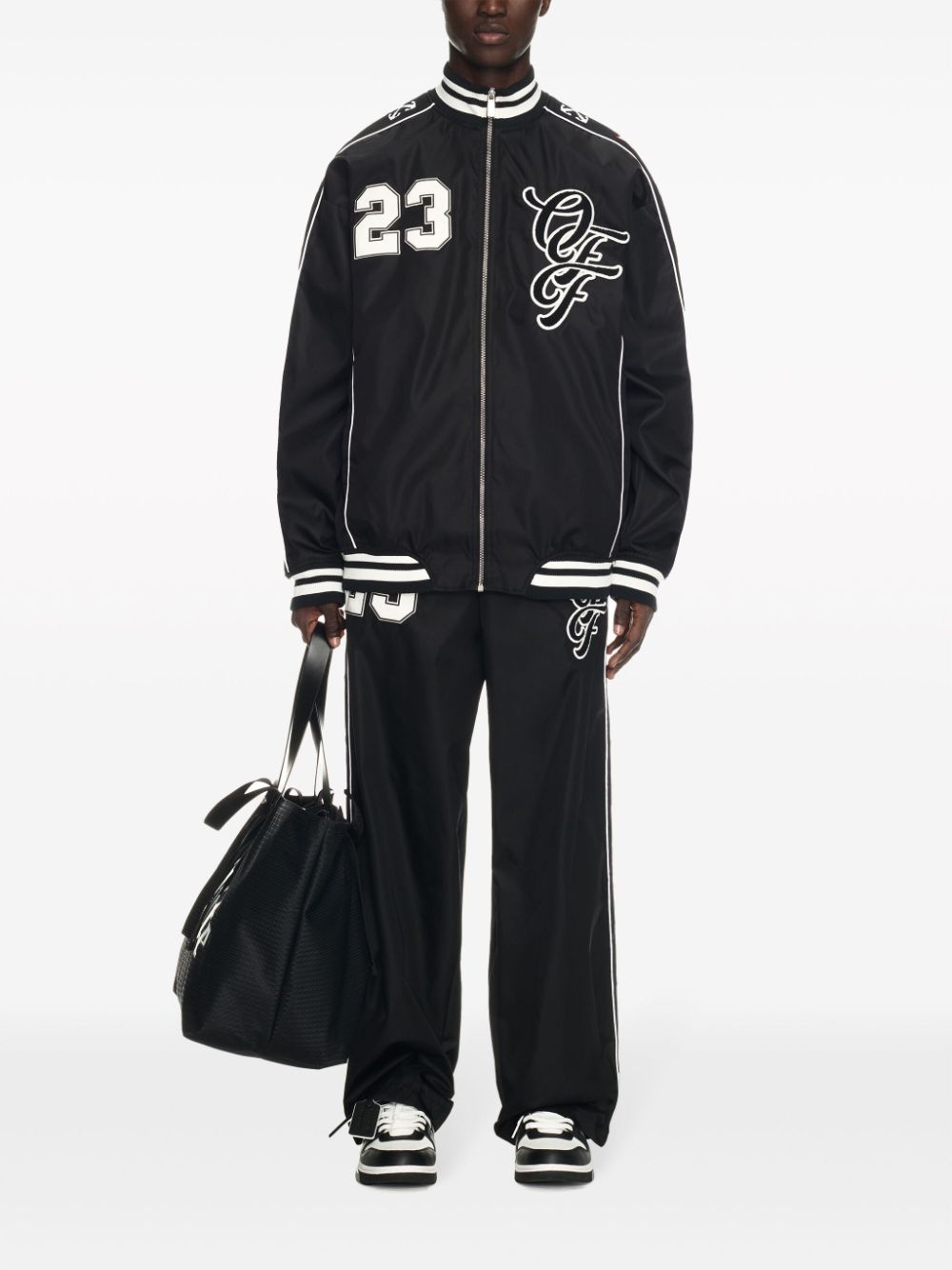 varsity-patch bomber jacket - 2
