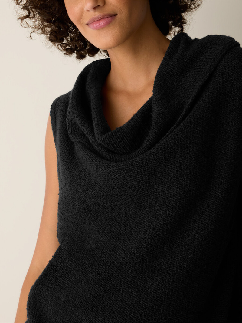 Peruvian Cotton Cloud Drape Neck Vest 5