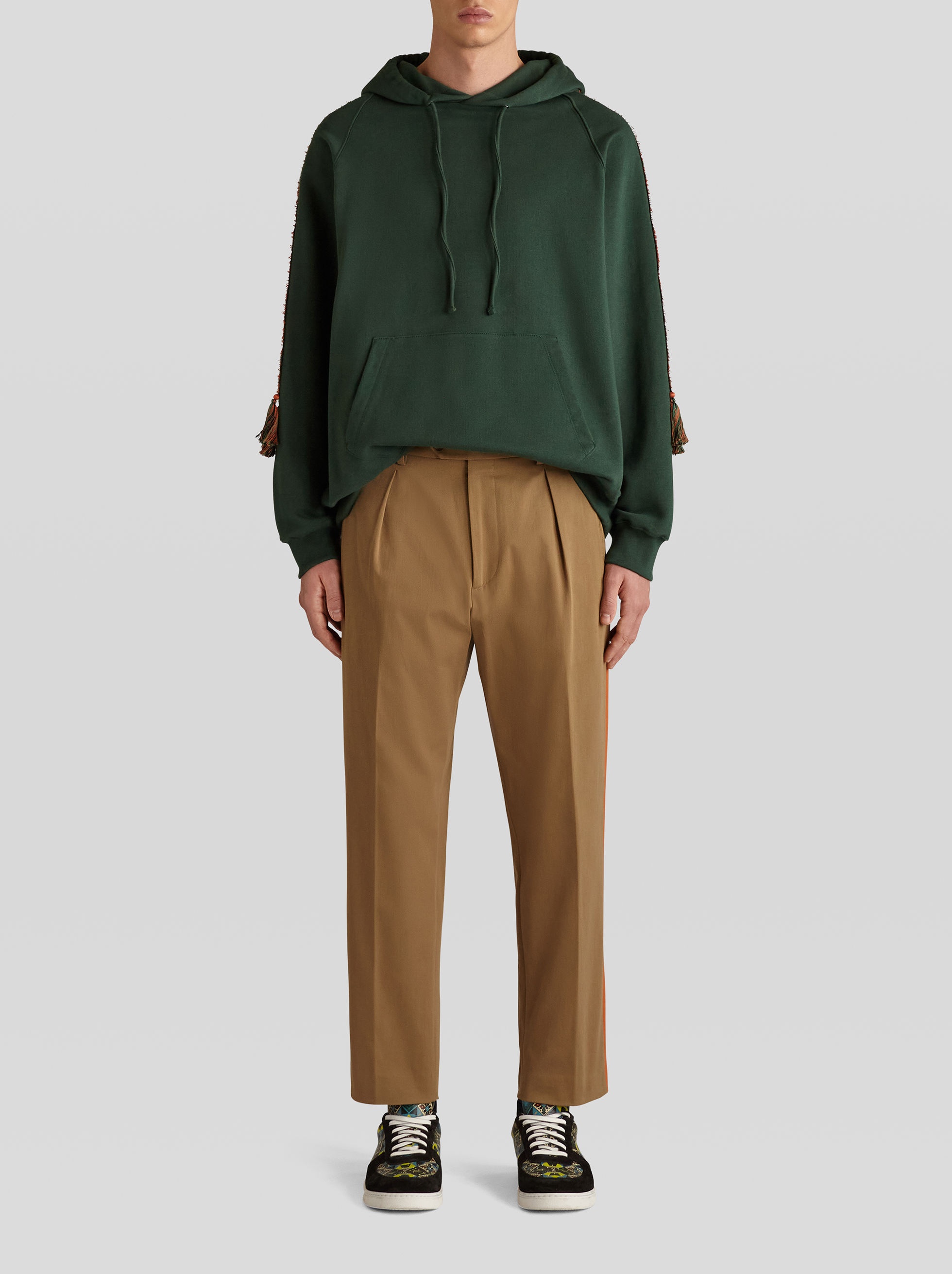 HOODED SWEATSHIRT WITH JACQUARD TAPES - 3