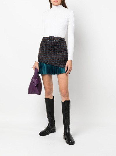Andersson Bell layered  checked mini skirt outlook