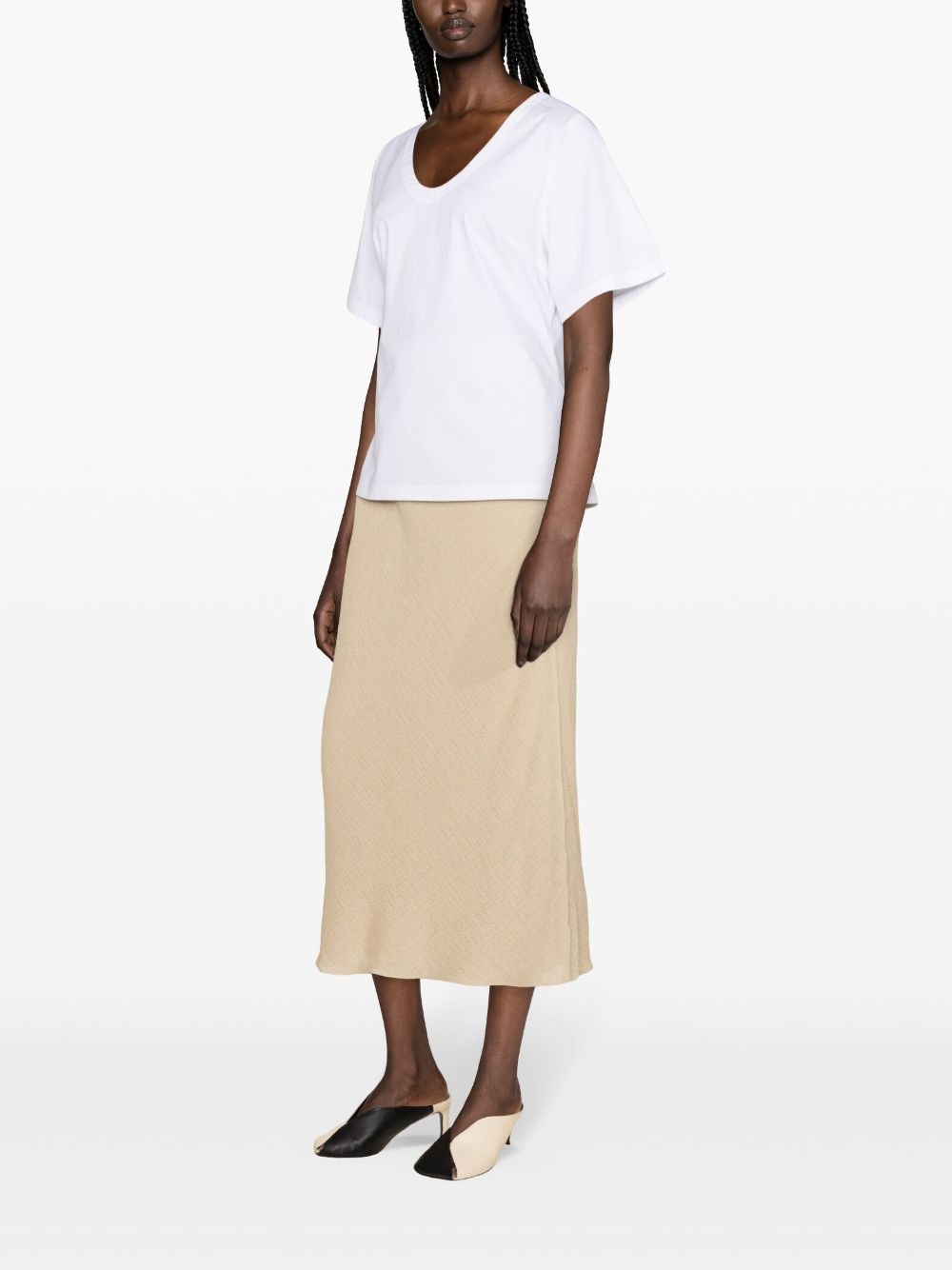 Biancos seersucker maxi skirt - 3