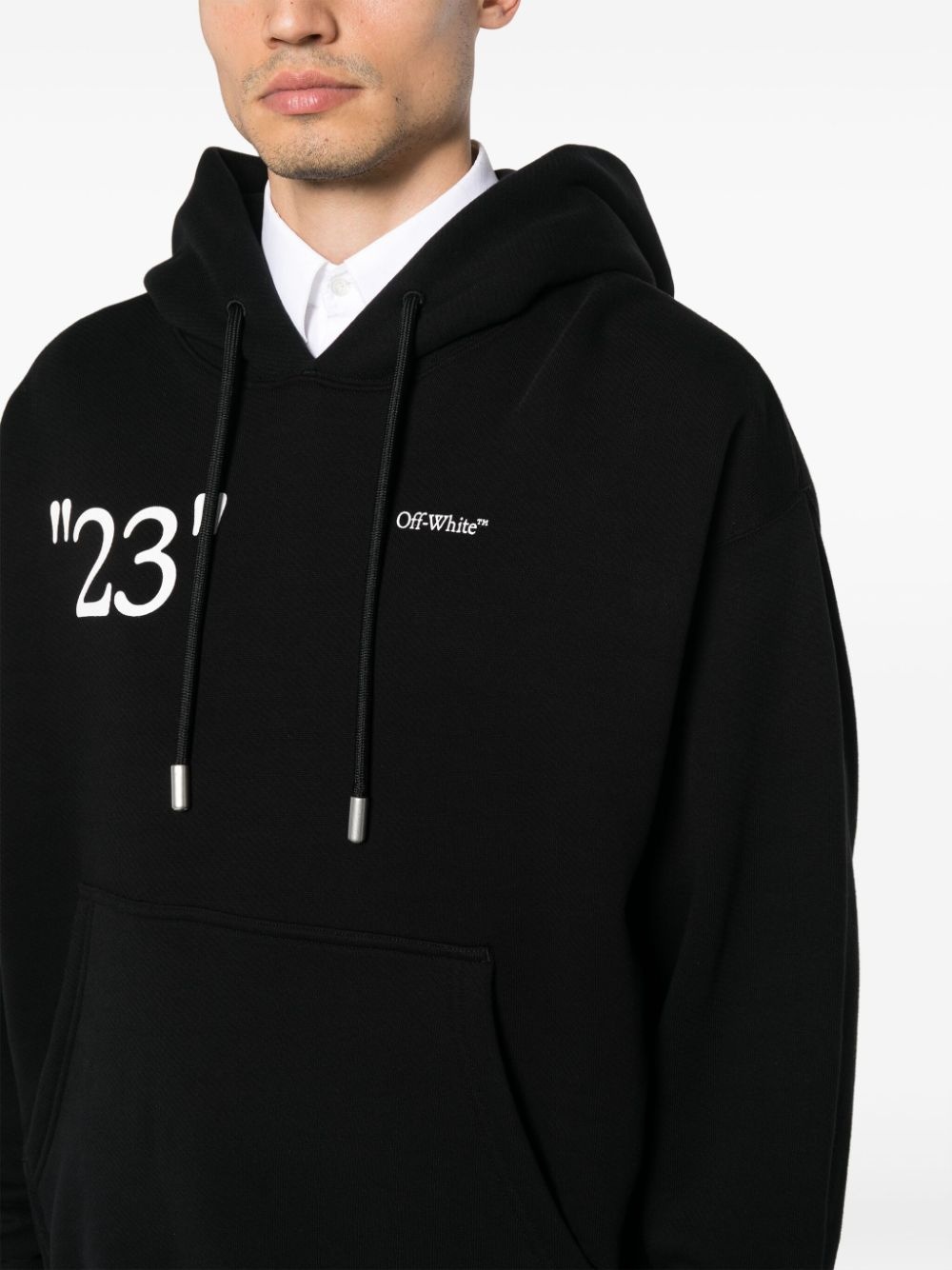 KIT text-print cotton hoodie - 6