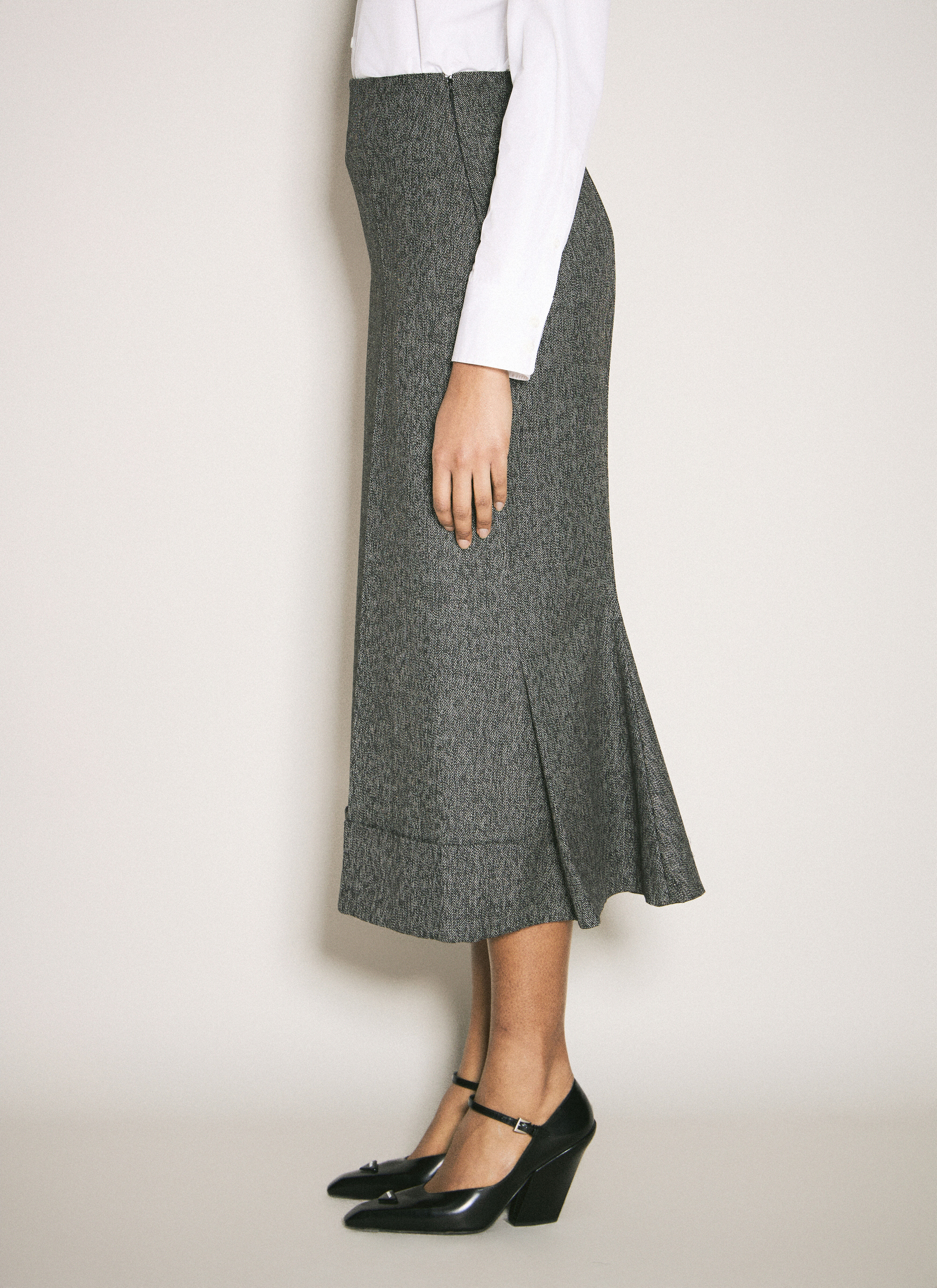 Wool Maxi Skirt - 4