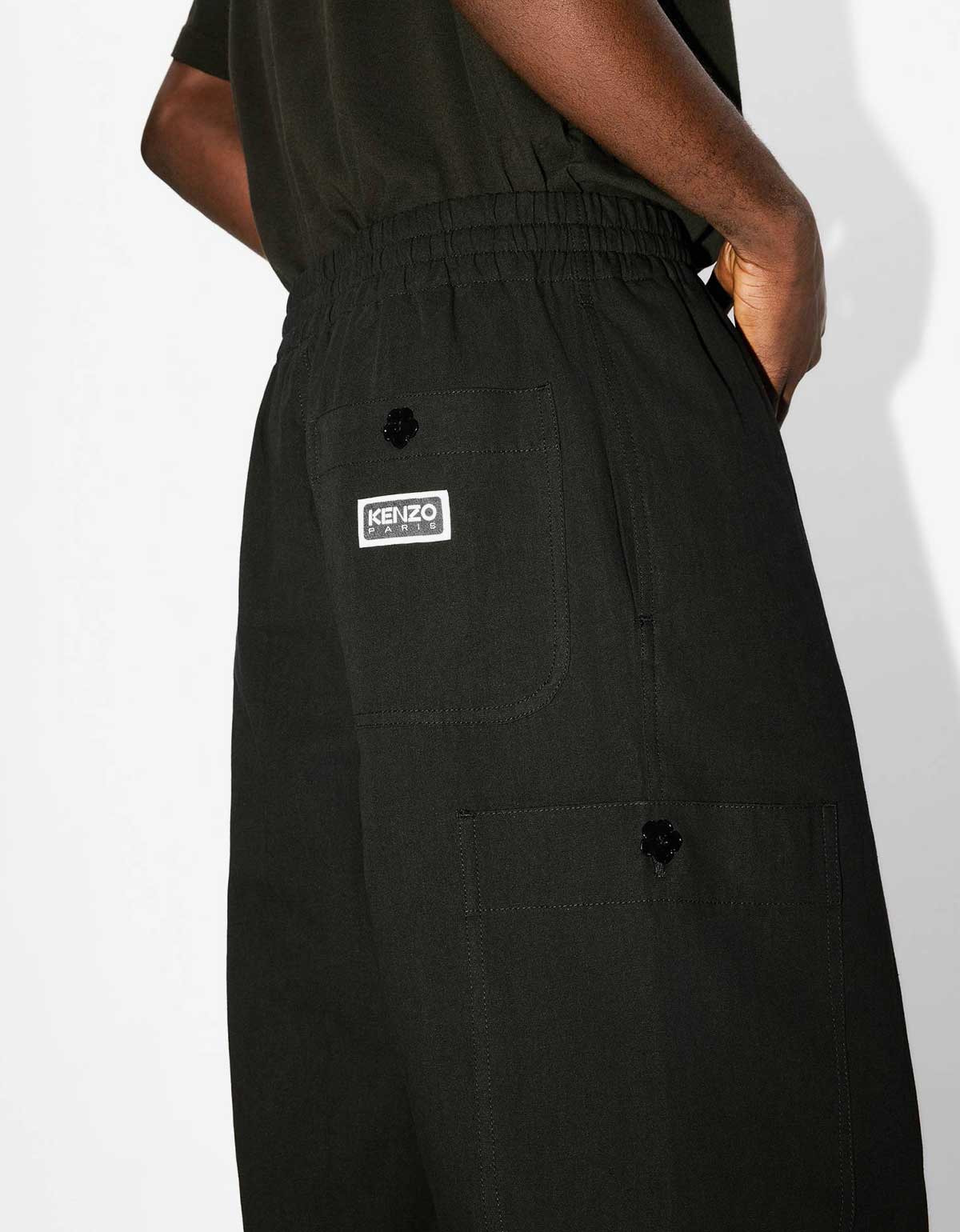Kenzo Black Cargo Joggers - 7