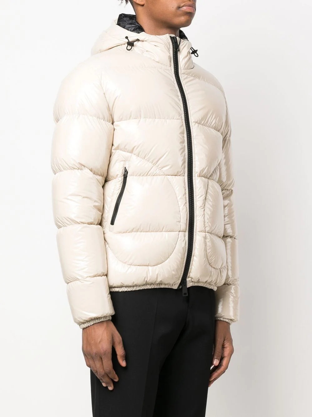 logo-patch padded puffer jacket - 3