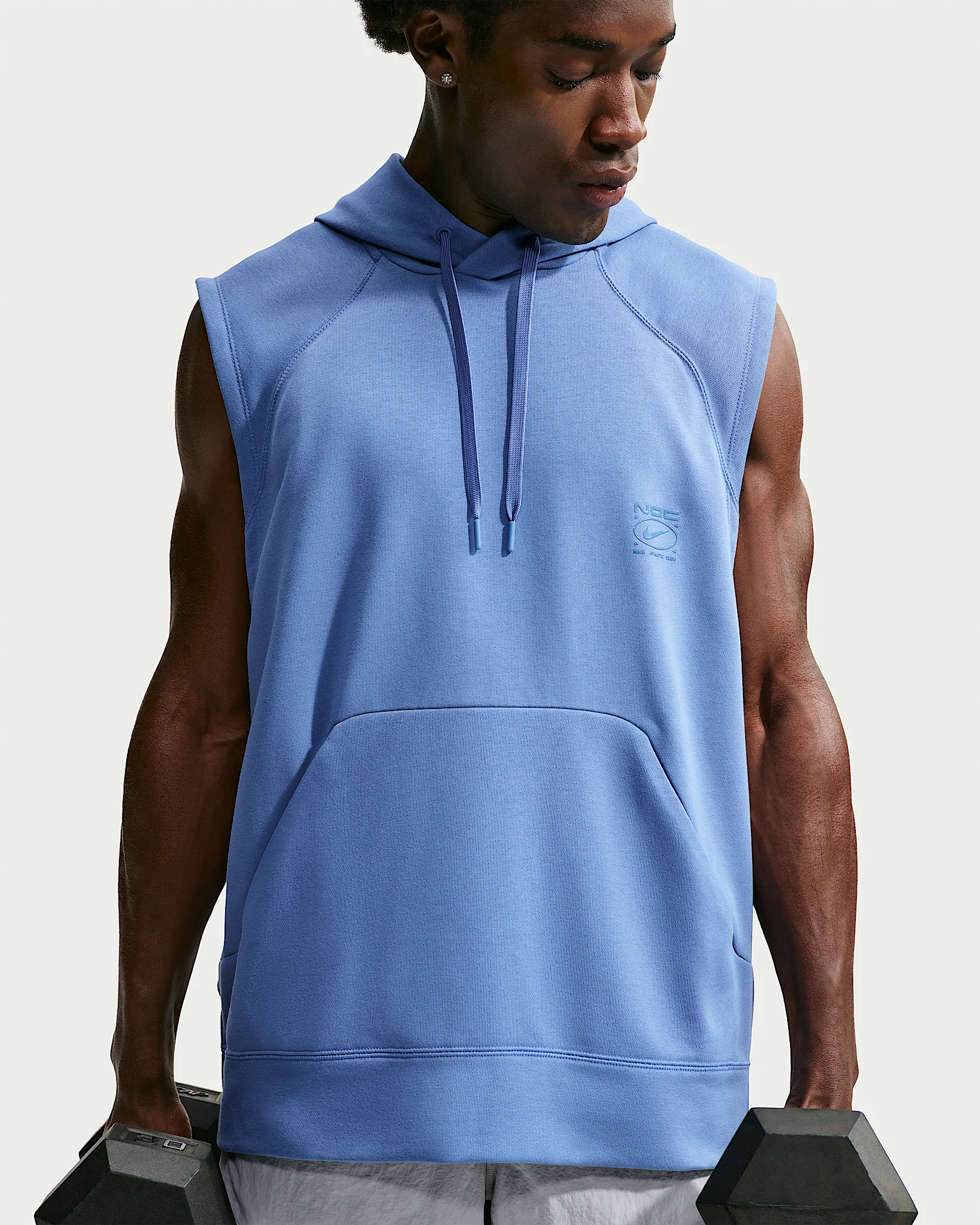 Nike N.A.C. Men's Dri-FIT Fleece Sleeveless Training Hoodie - 1