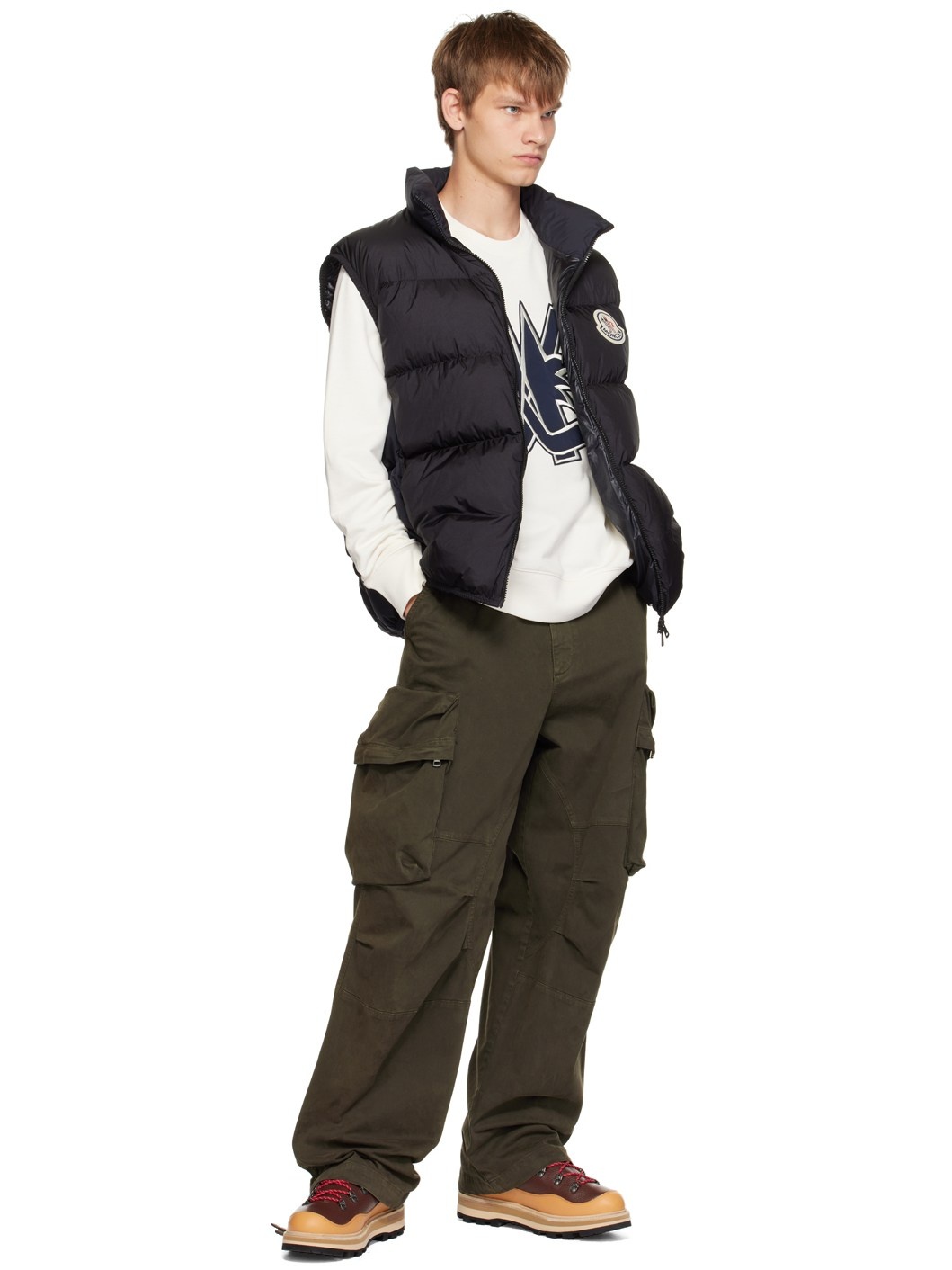 Black Almaz Down Vest - 4