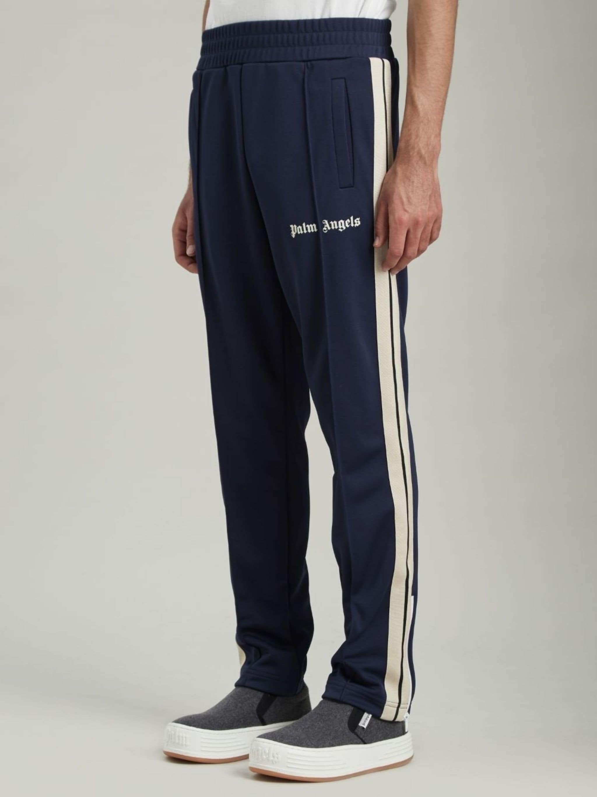PALM CORE CLASSIC TRACK PANTS NAVY BLUE  WHITE - 4