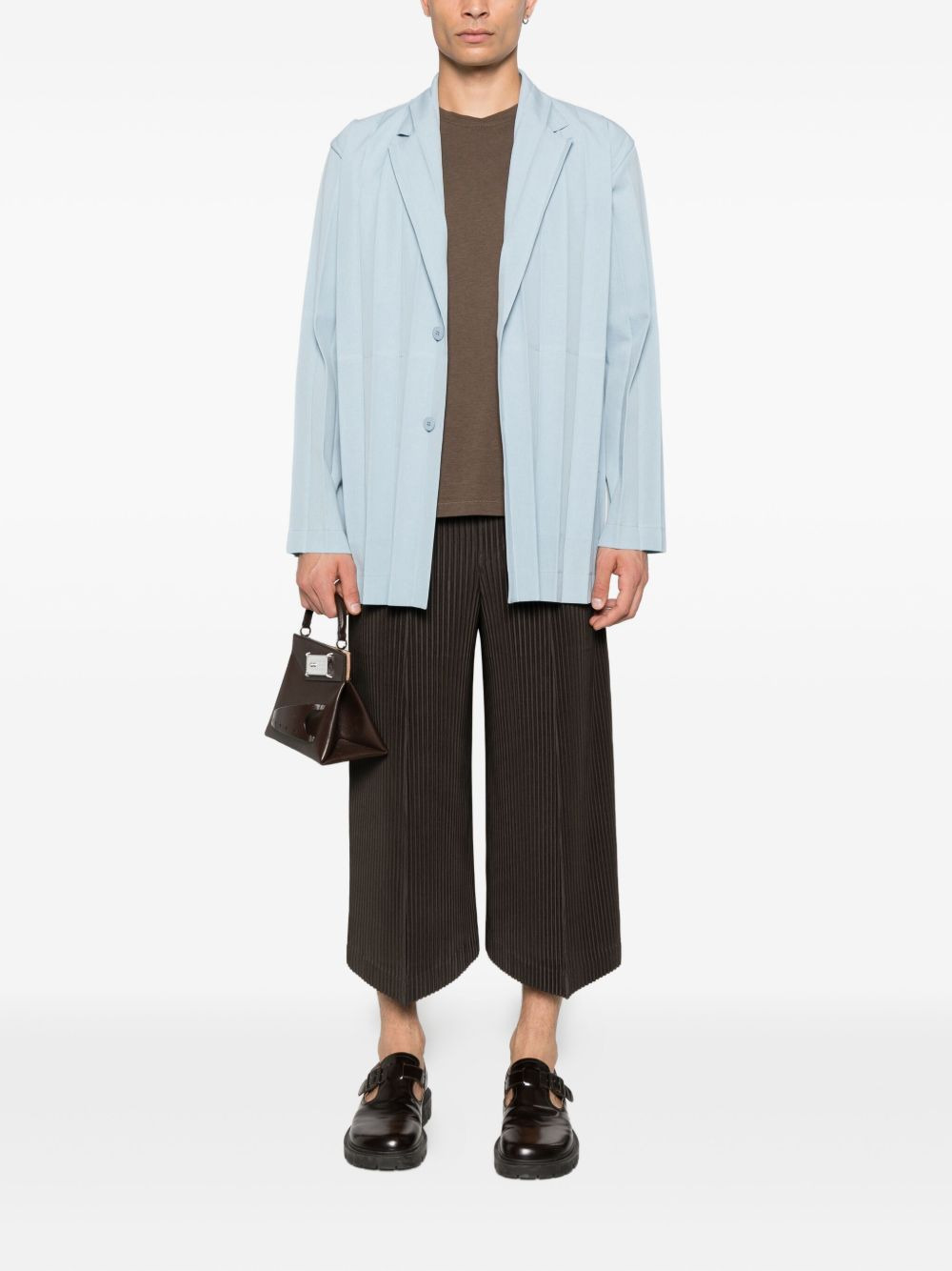 pleated blazer - 2