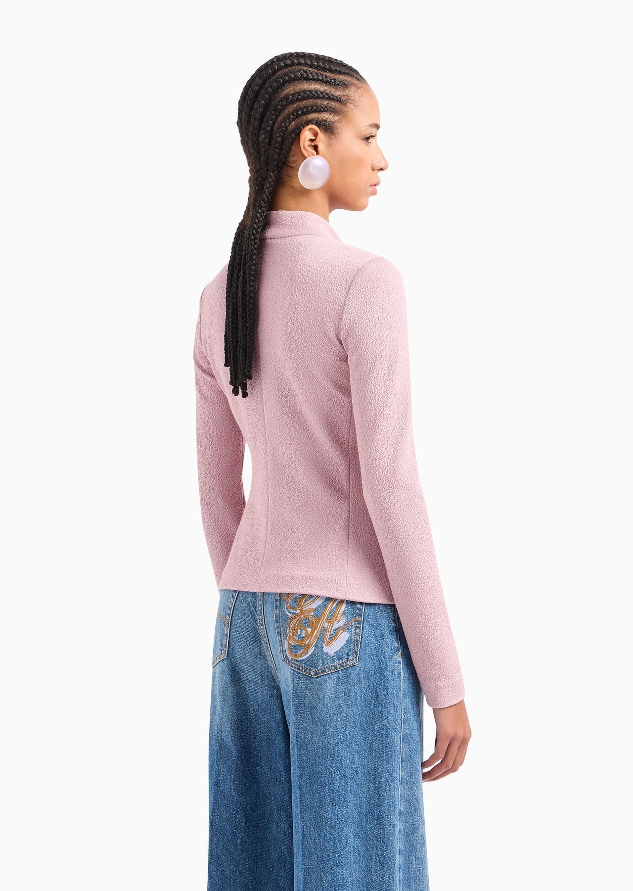 Single-breasted jacket in jacquard - 3
