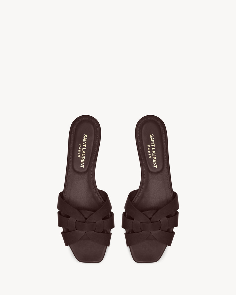 SAINT LAURENT TRIBUTE SANDALS IN SMOOTH LEATHER outlook