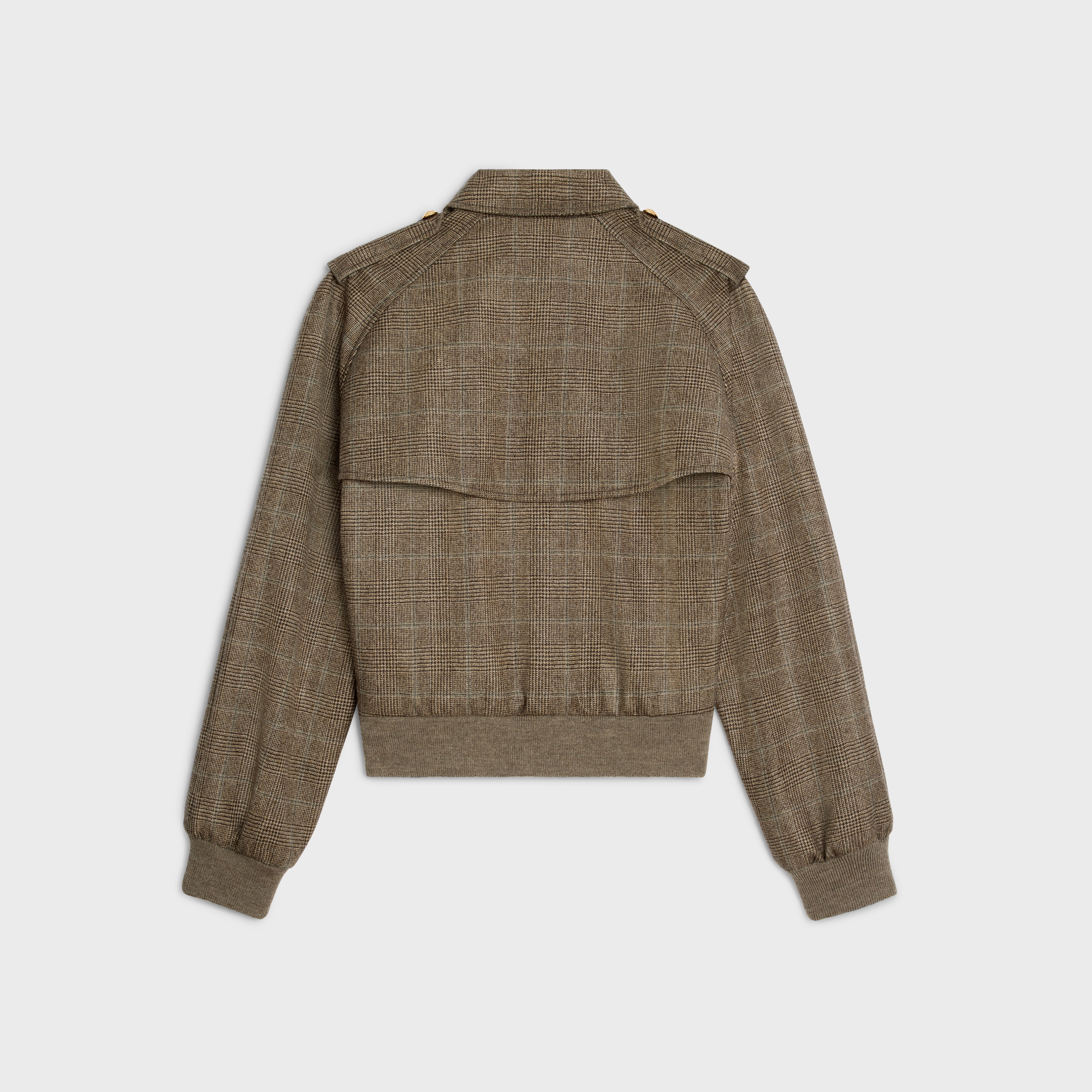 CELINE｜JACKETS (SHORT JACKET IN PRINCE OF WALES FLANNEL Celine Short Jacket in Prince of Wales Flannel Check
