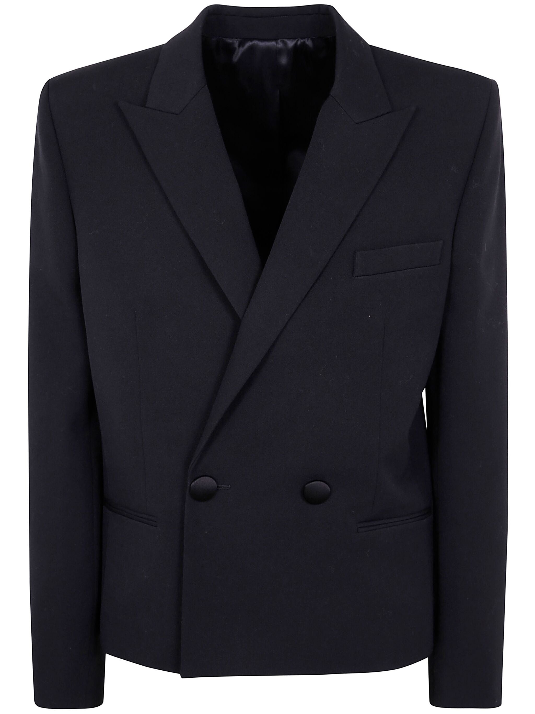 Wool Double-breasted Blazer - 1