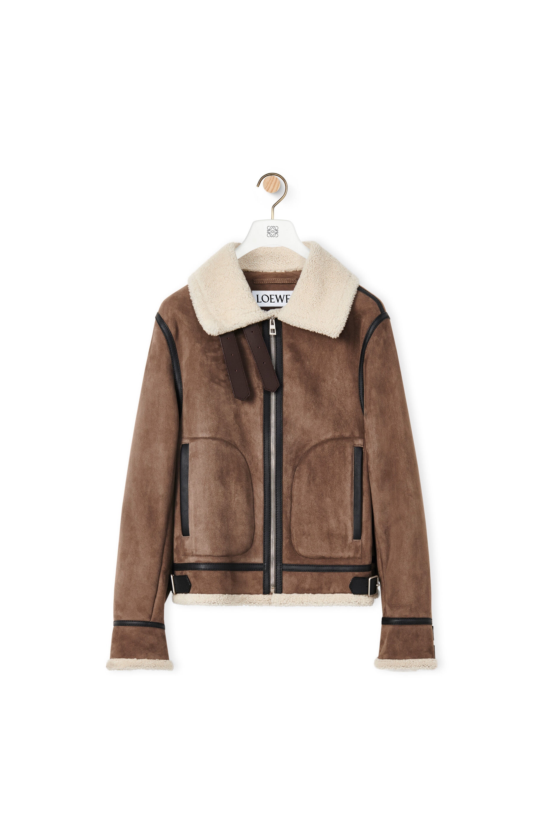 Aviator jacket in shearling - 1