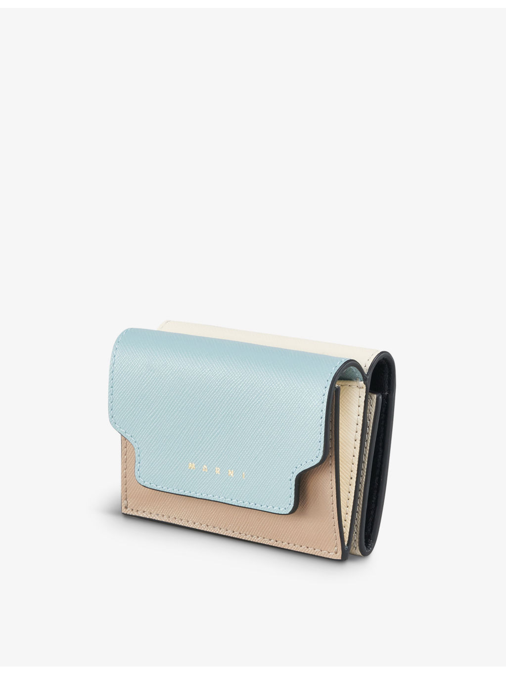 Logo-print zip-up leather wallet - 5