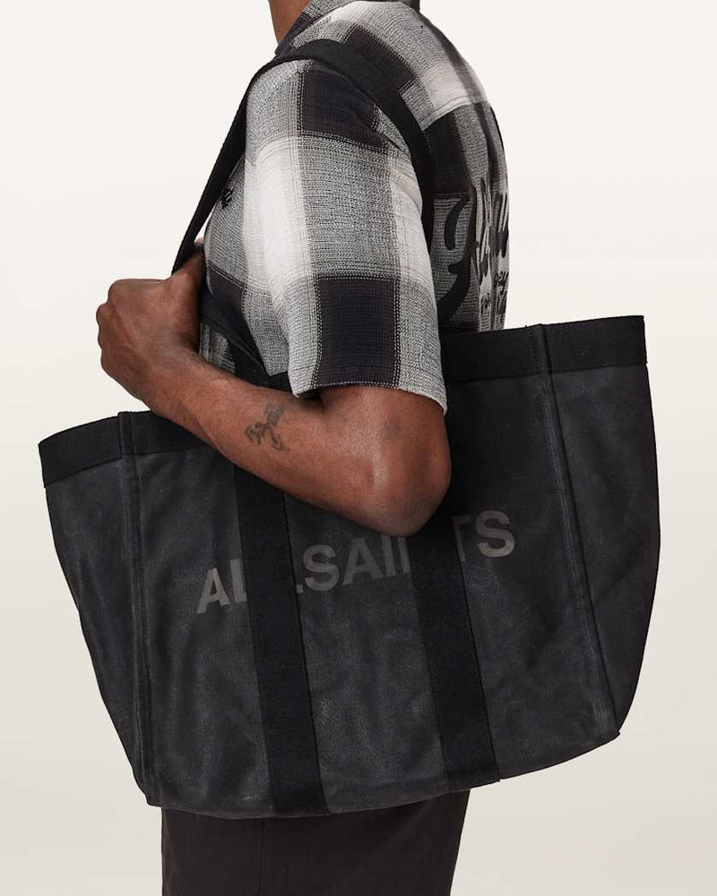 ALLSAINTS LAYO SPACIOUS CANVAS TOTE BAG outlook