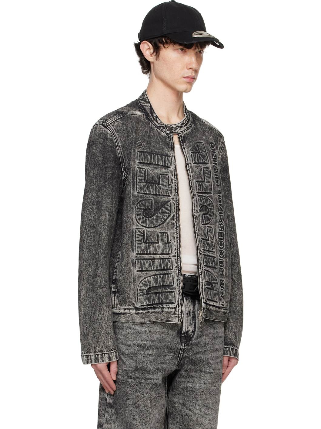 Black D-Glory-S1 Denim Jacket - 2