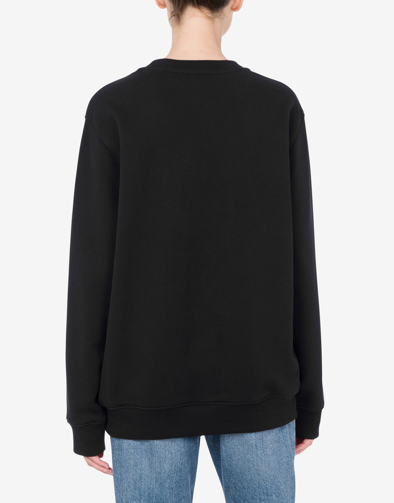 Moschino ORGANIC COTTON HOODIE LAUREL CROWN LOGO outlook