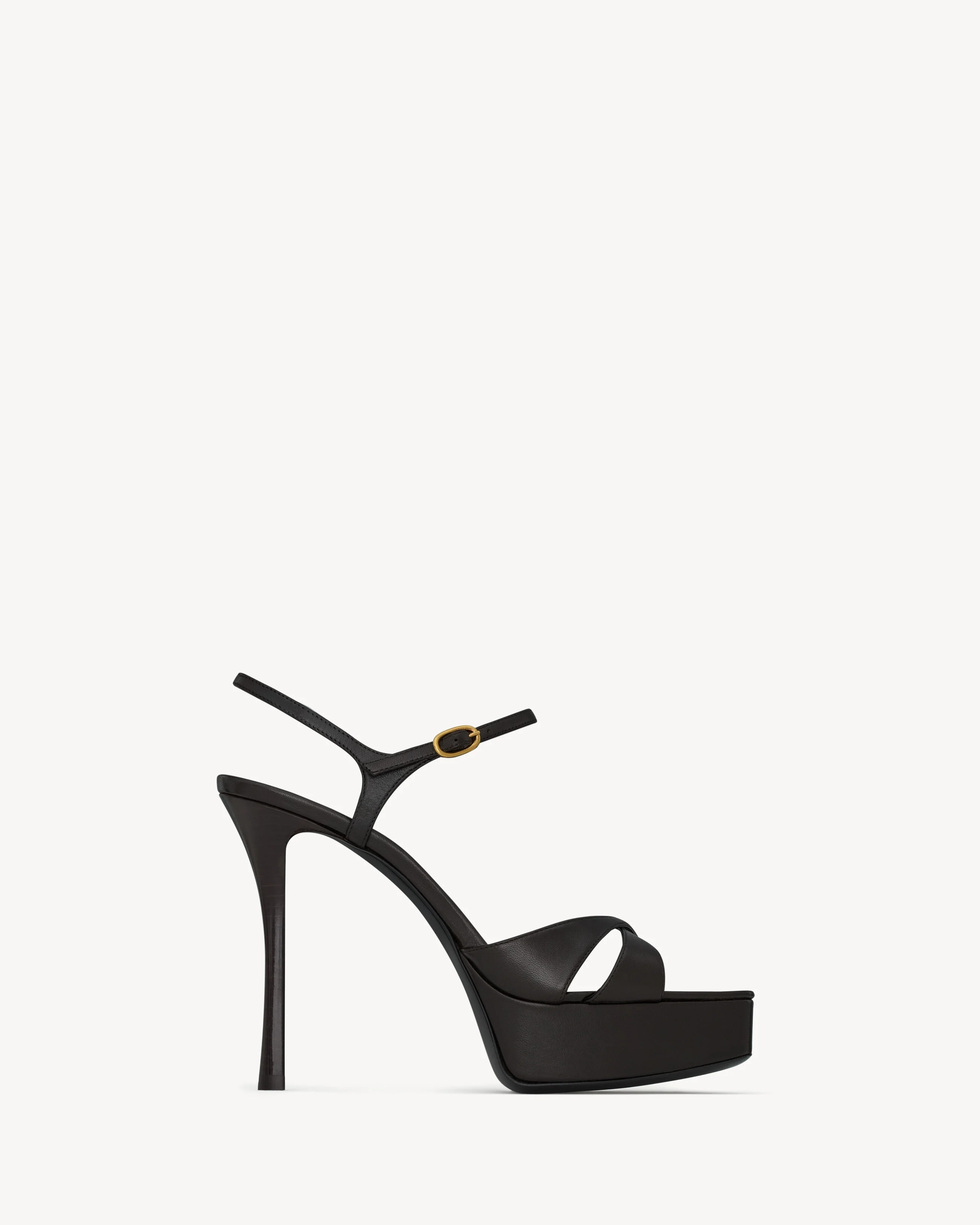 DEBBIE PLATFORM SANDALS IN SMOOTH LEATHER - 1