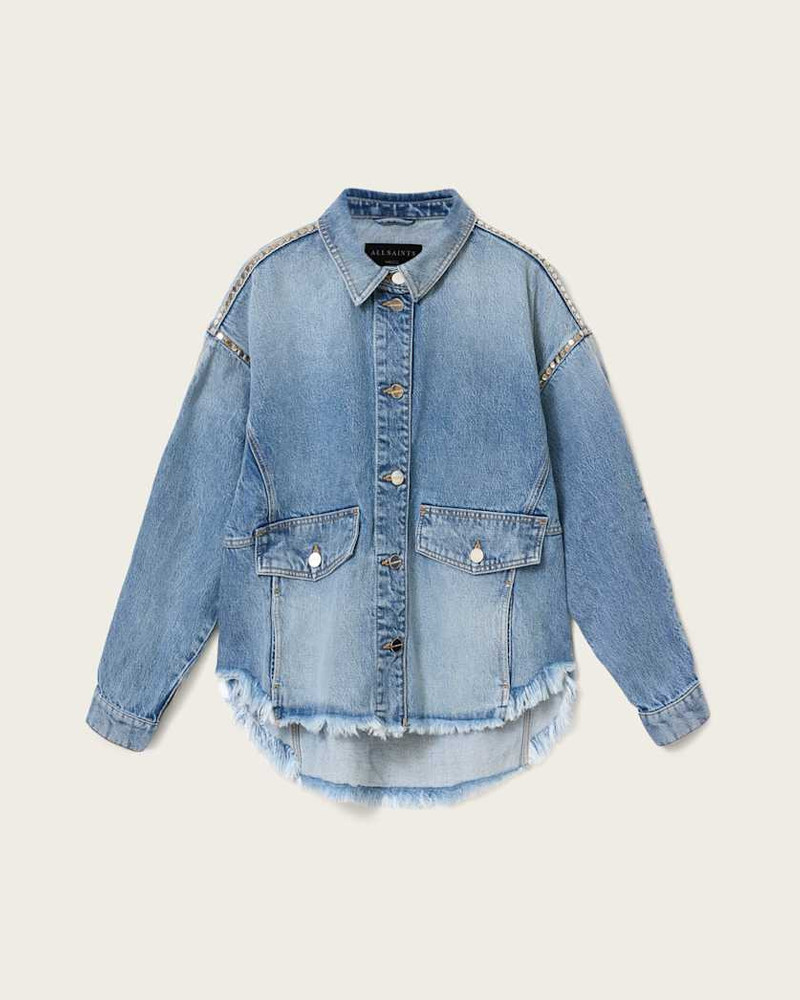 HETTIE OVERSIZED STUD SHACKET 1