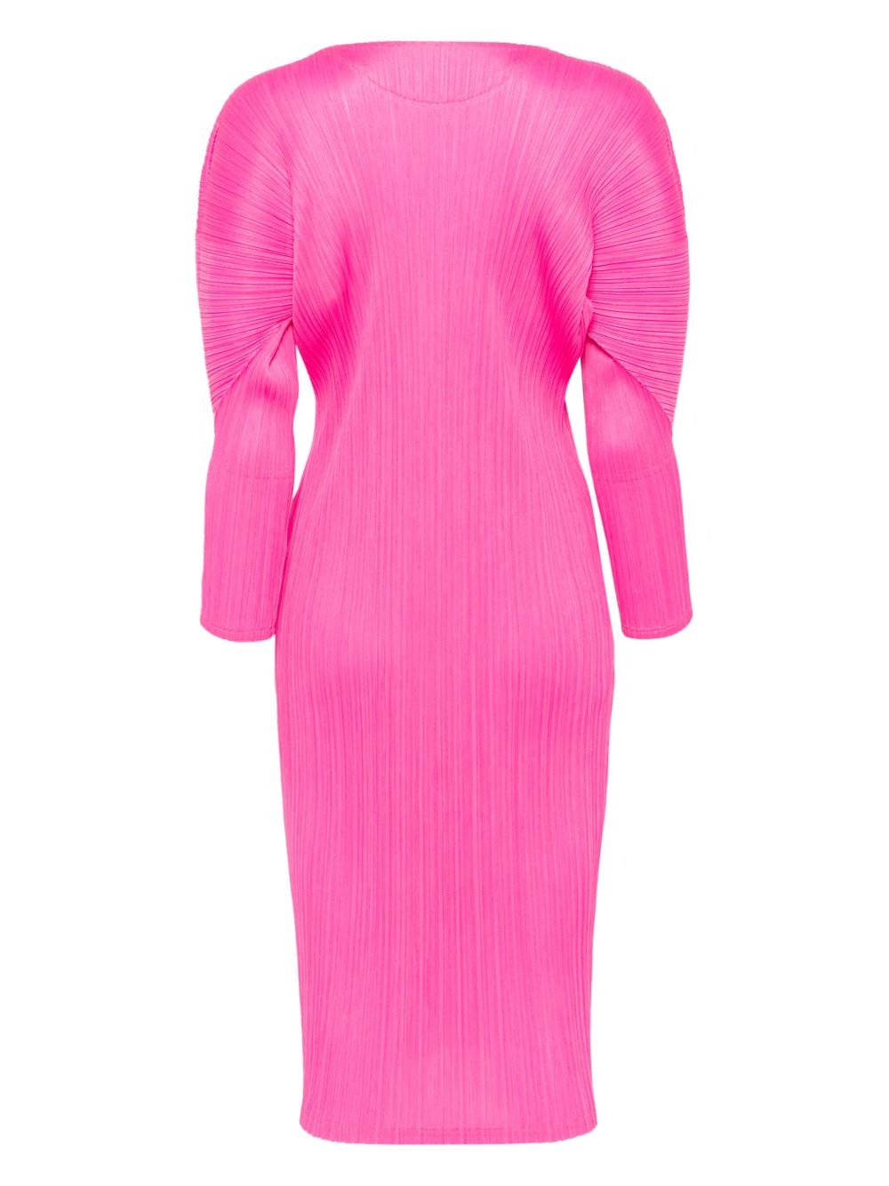 plissé midi dress - 2