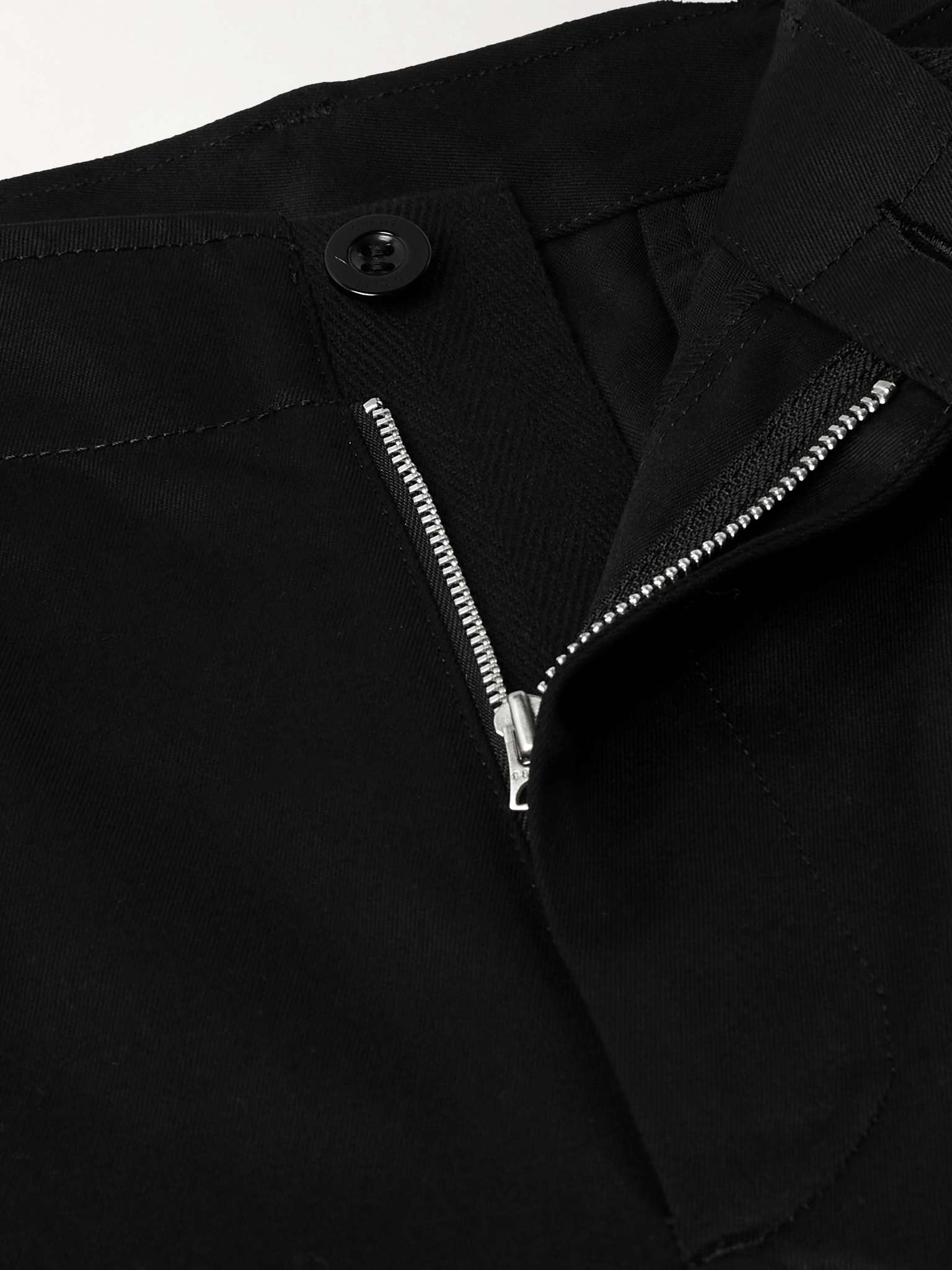 Straight-Leg Belted Cotton-Gabardine Trousers - 6