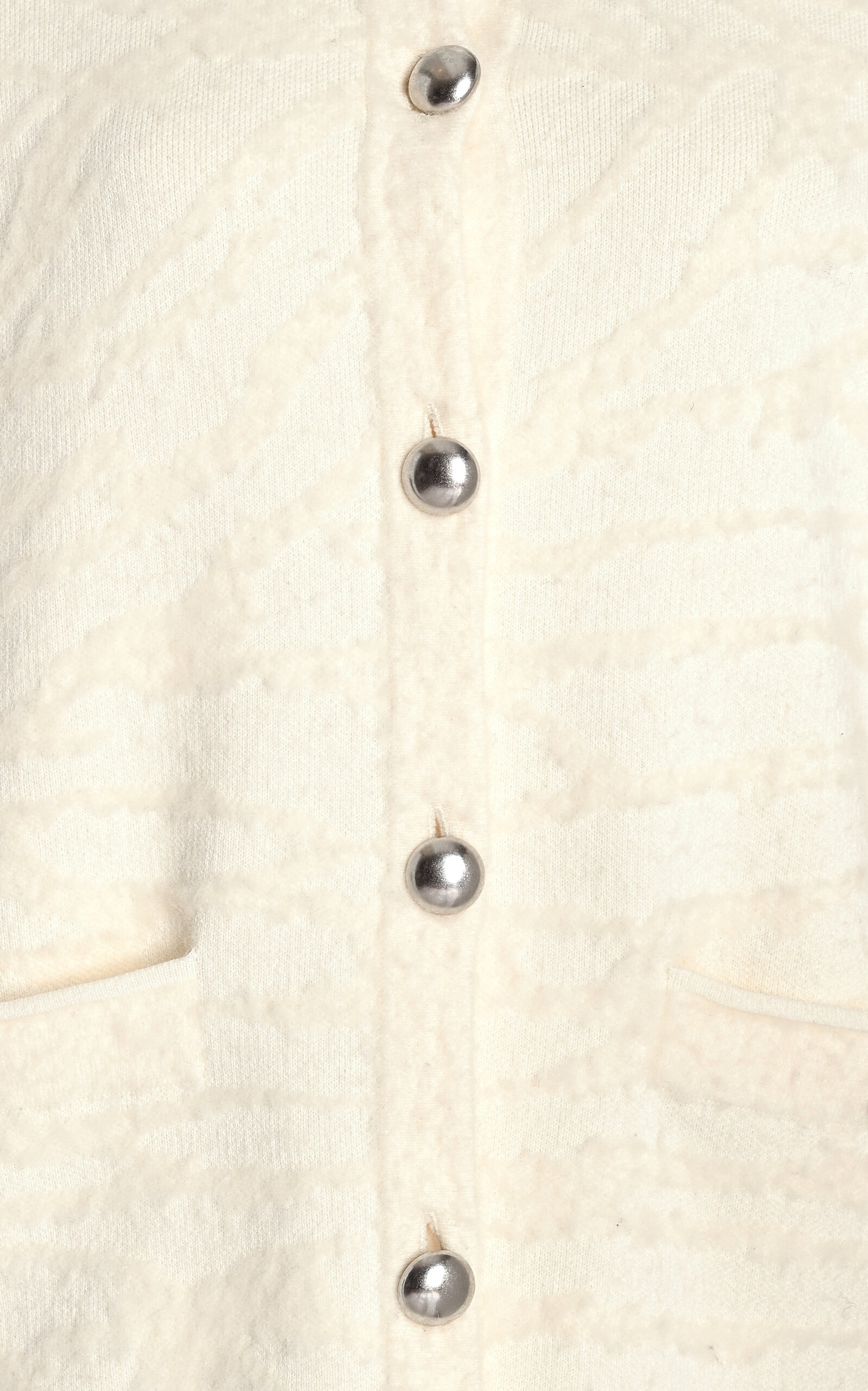 Josephine Brushed Knit Cotton Cardigan ivory - 5