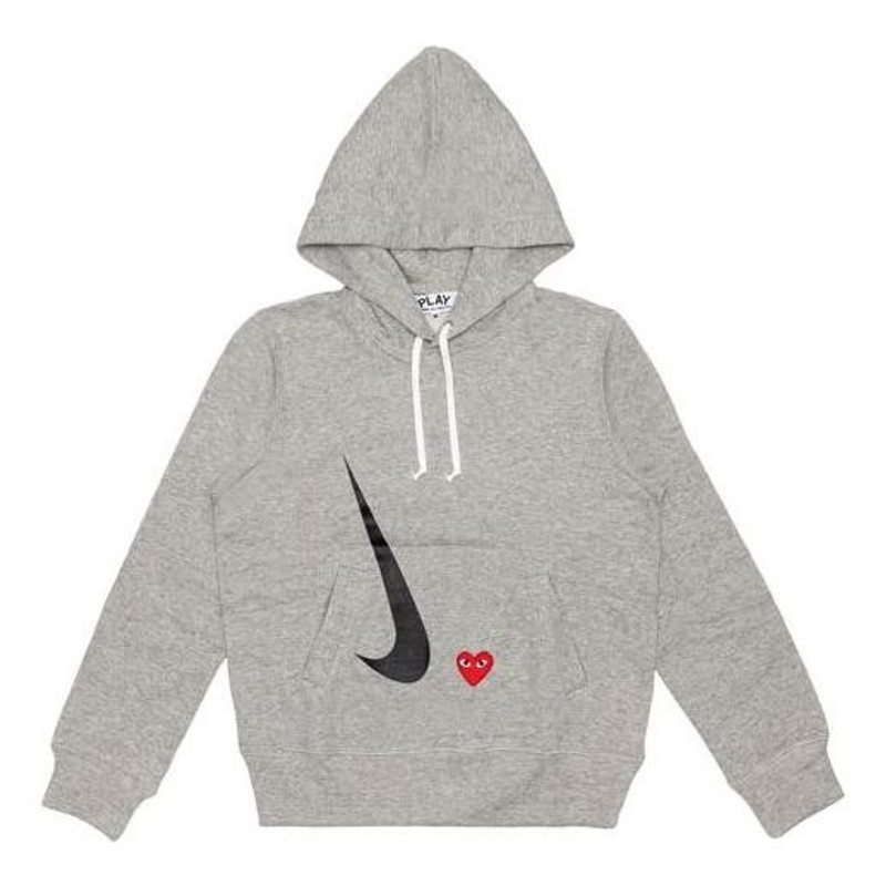 COMME des GARCONS PLAY x 나이키 크로스오버는 시리즈 Hoodie 'Grey'AE-T404-051-1를 함께 합니다 - 1