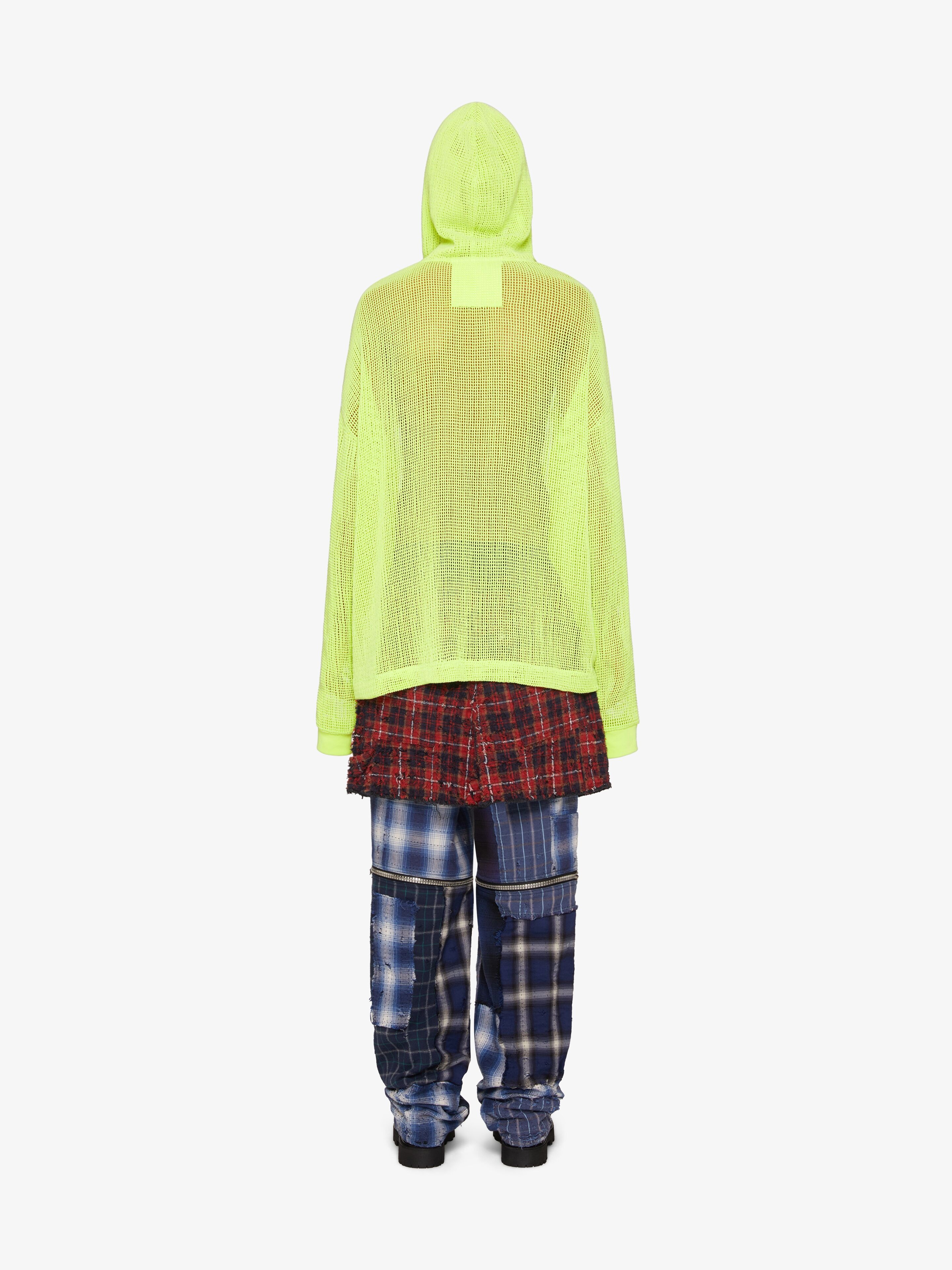 HOODED T-SHIRT IN MESH - 4