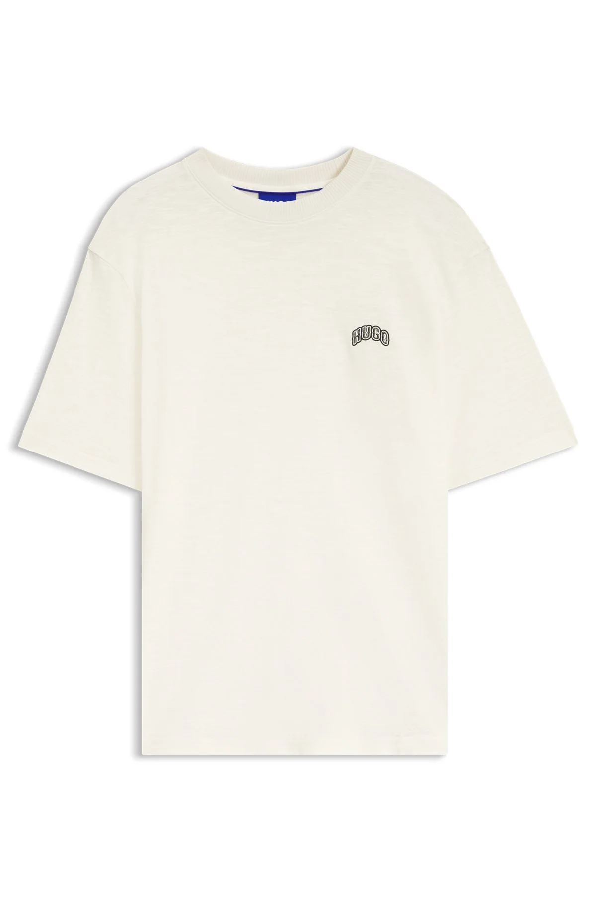 REGULAR-FIT COTTON T-SHIRT WITH VARSITY LOGO - 1
