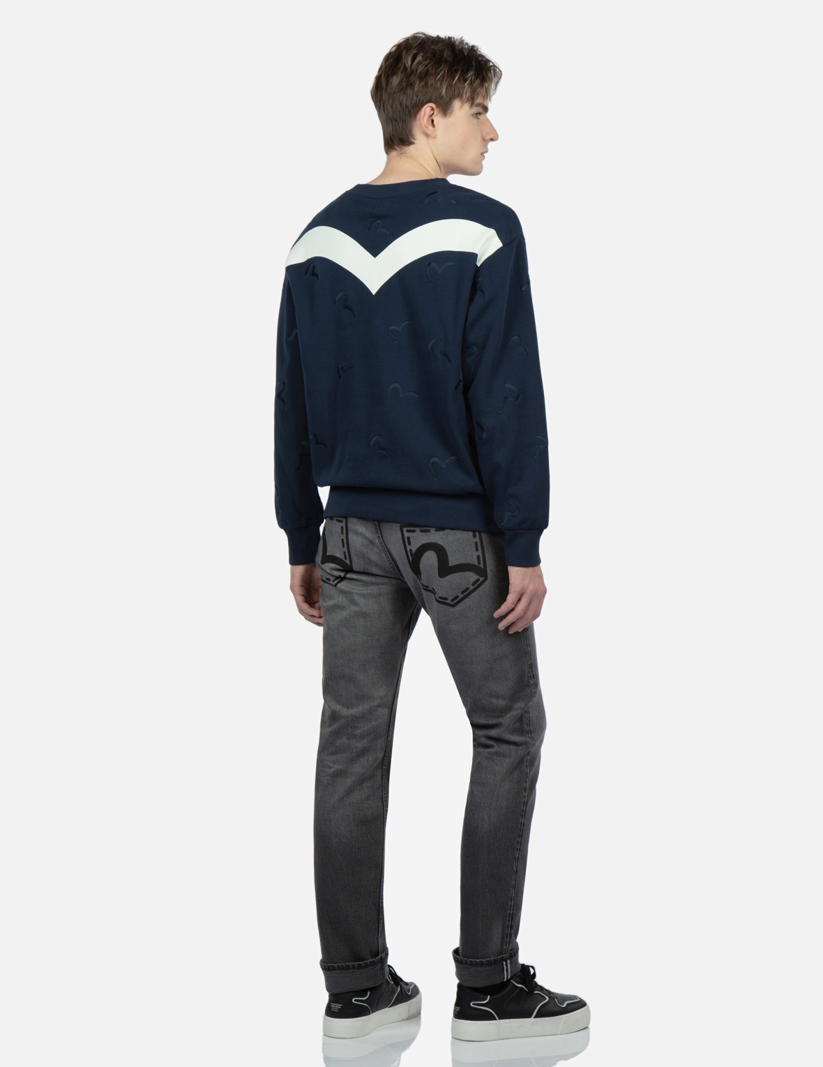 SEAGULL POCKET PRINT SLIM FIT JEANS #2010 - 3