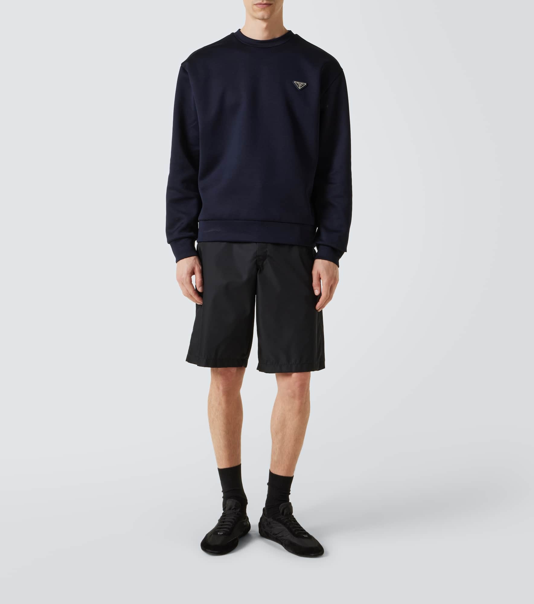 Cotton-blend jersey sweatshirt - 2
