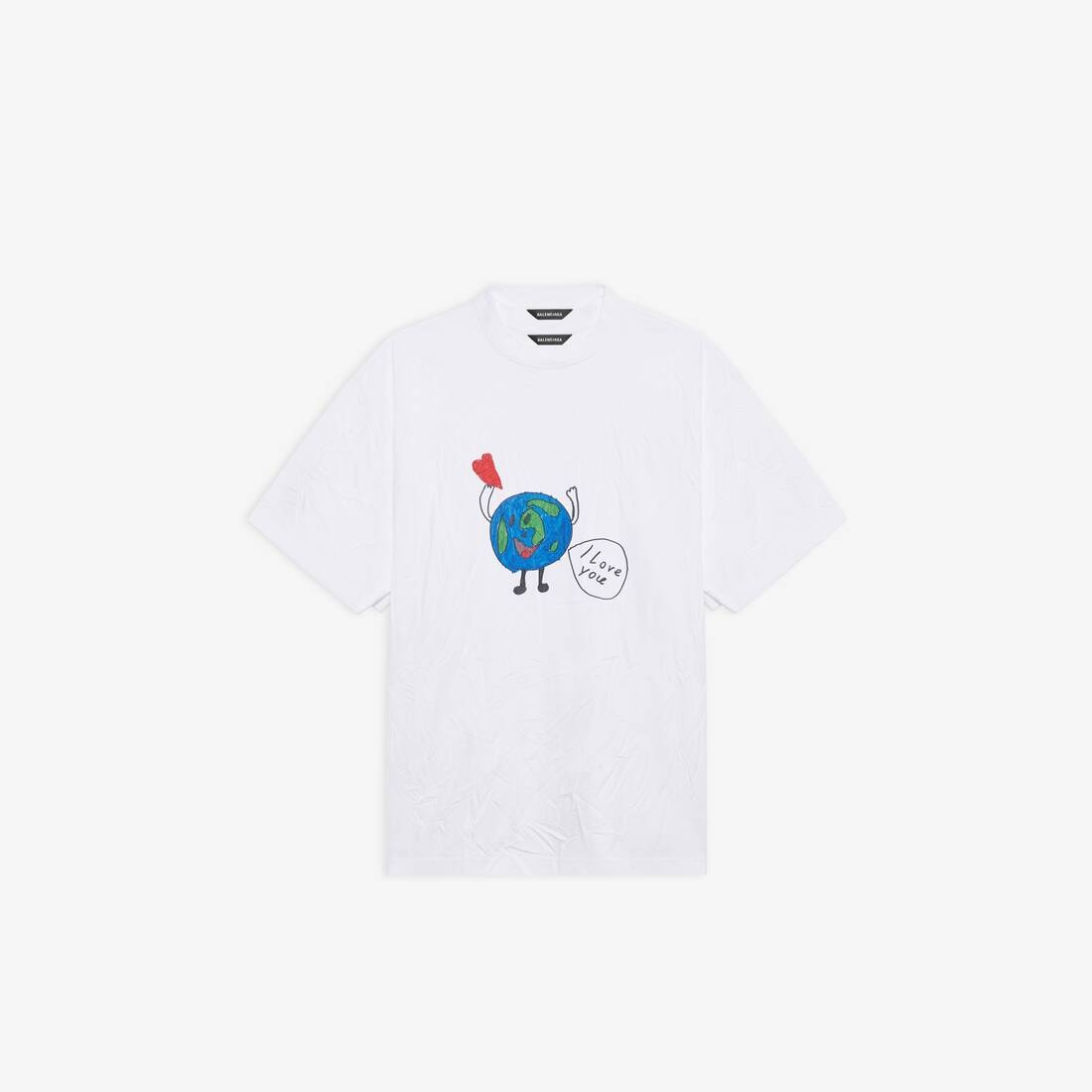 Love Earth Flatground Large Fit T-shirt in White - 1