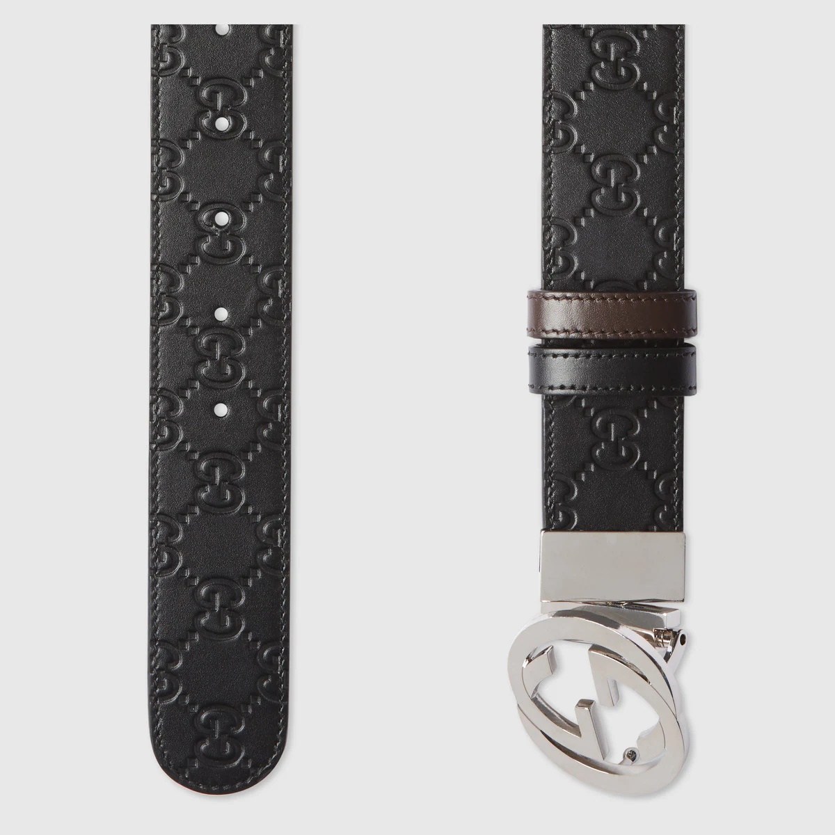 Reversible Gucci Signature belt - 5