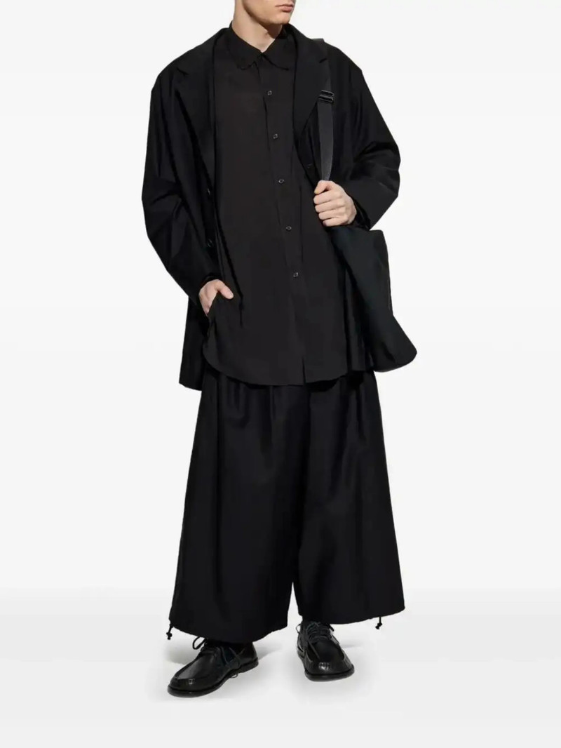 Yohji Yamamoto layered-collar shirt outlook