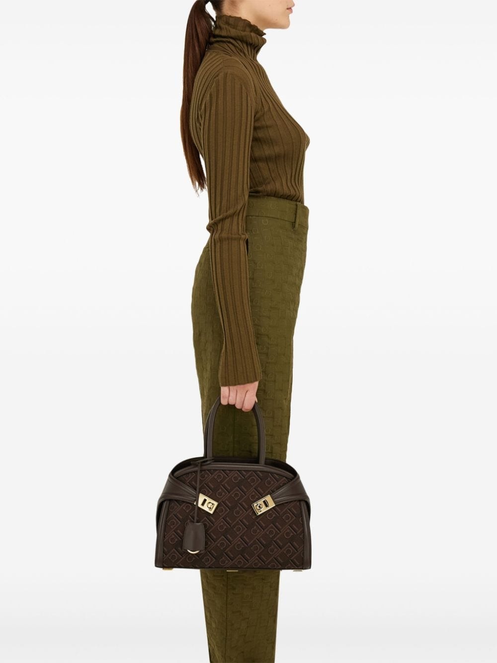 small Hug jacquard handbag - 3