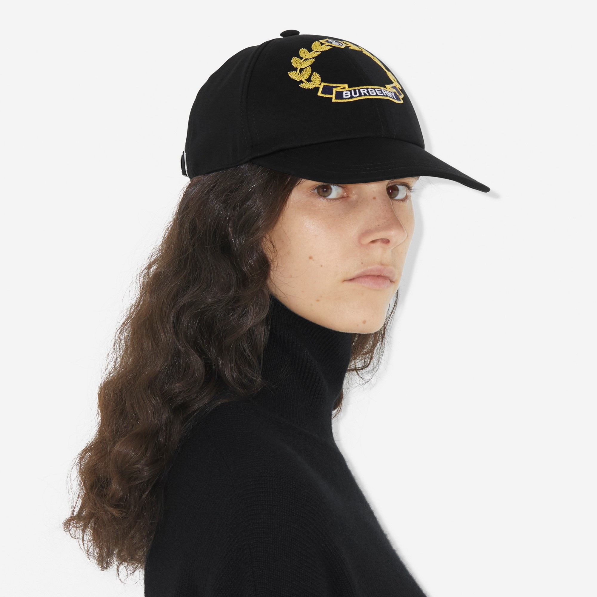 Oak Leaf Crest Cotton Jersey Baseball Cap - 5