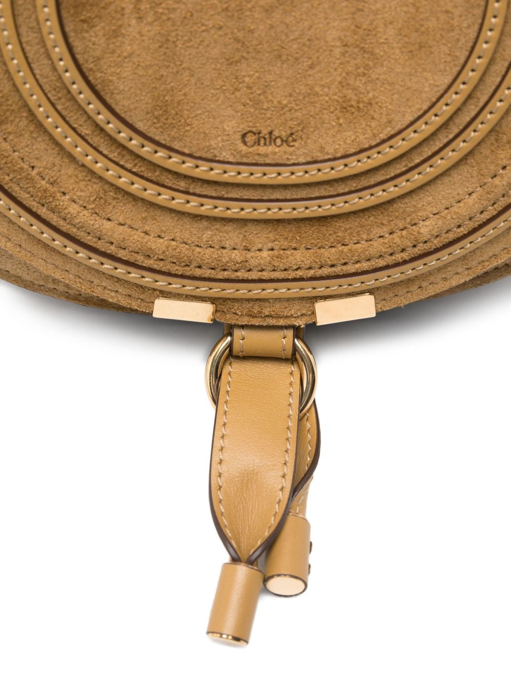 Marcie saddle suede crossbody bag - 4