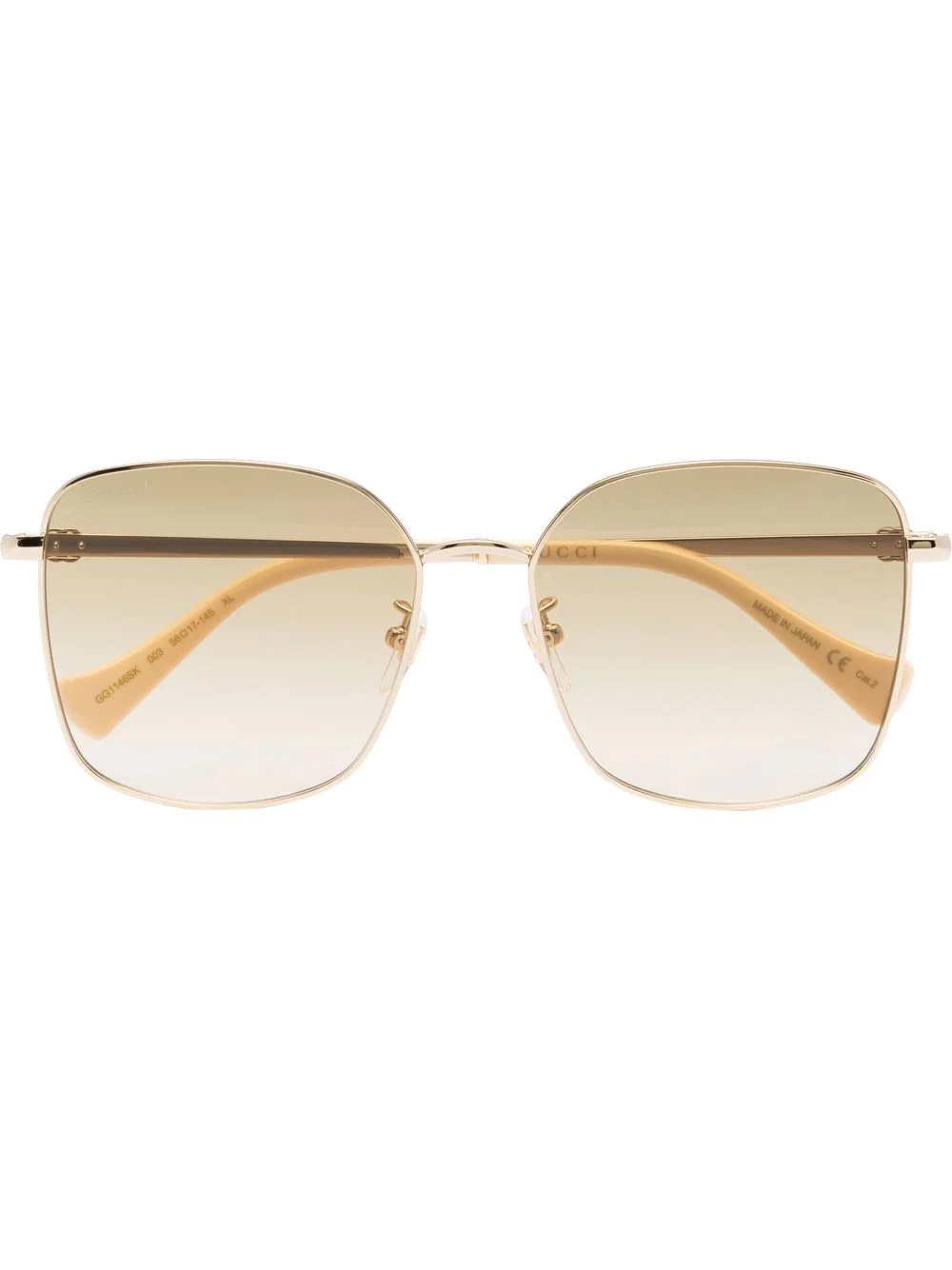 oversized square frame sunglasses - 1