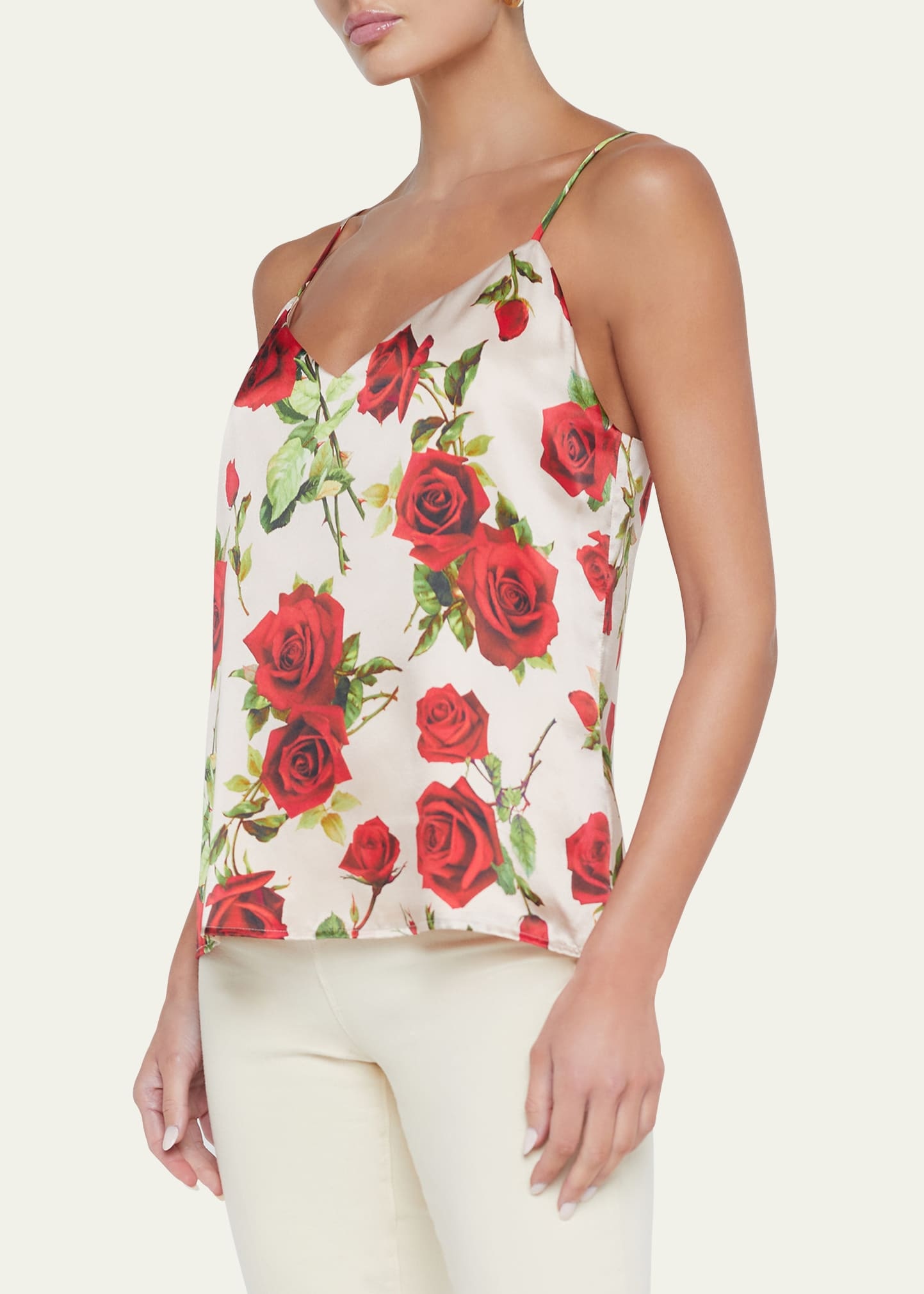 Rose Jane Spaghetti Strap Tank Top - 4