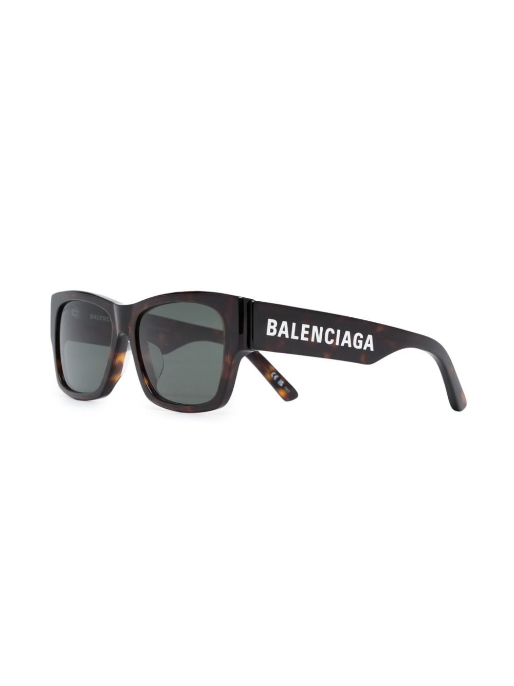 enamelled-logo square-frame sunglasses - 2