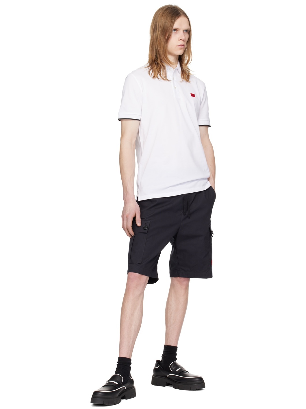 Black Drawstring Shorts - 4