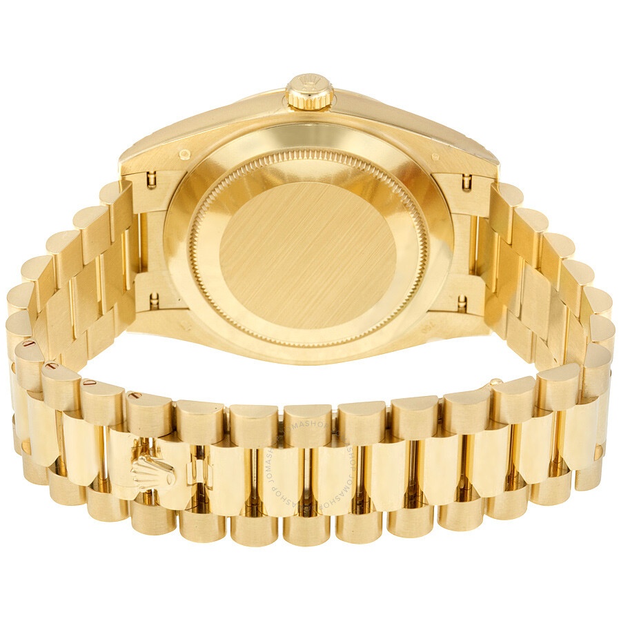 Rolex Oyster Perpetual 18K Yellow Gold Diamond Men's Automatic President Watch 228238BKDP - 3