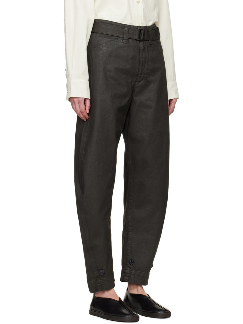 belted tapered trousers 2