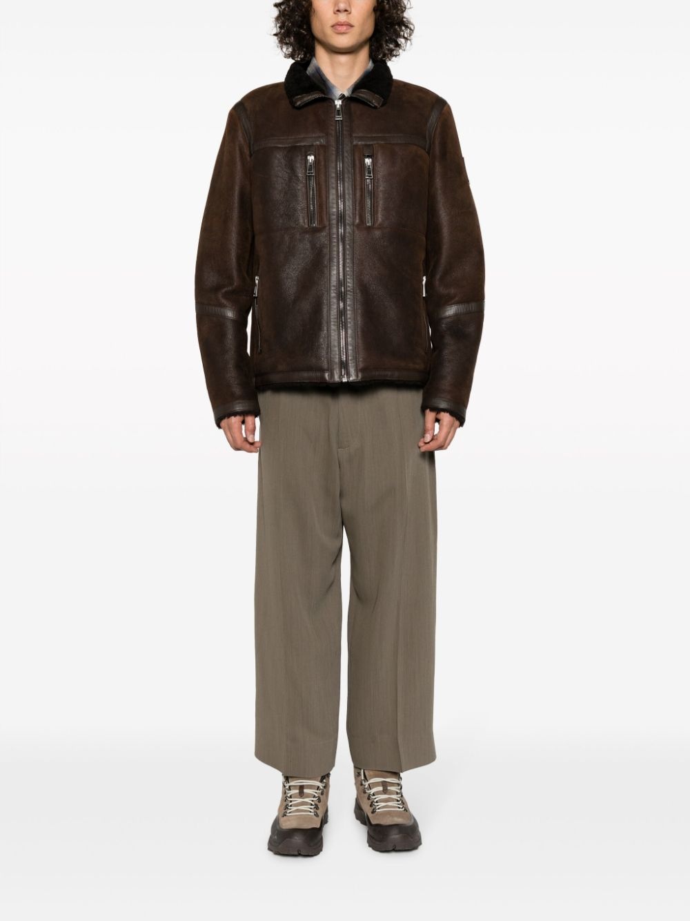 Tundra zip-up leather jacket - 2