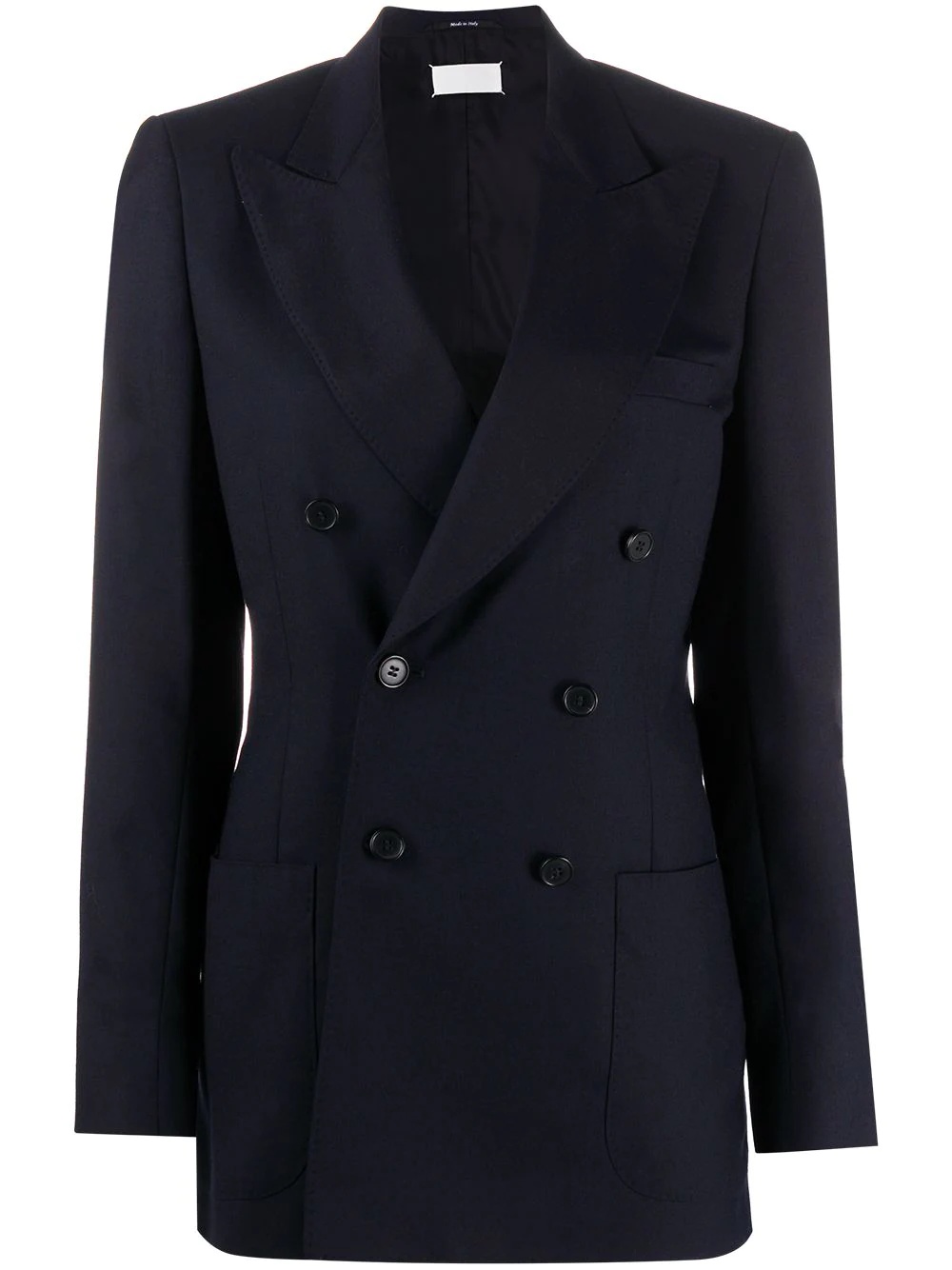 peak lapels double-breasted blazer - 1