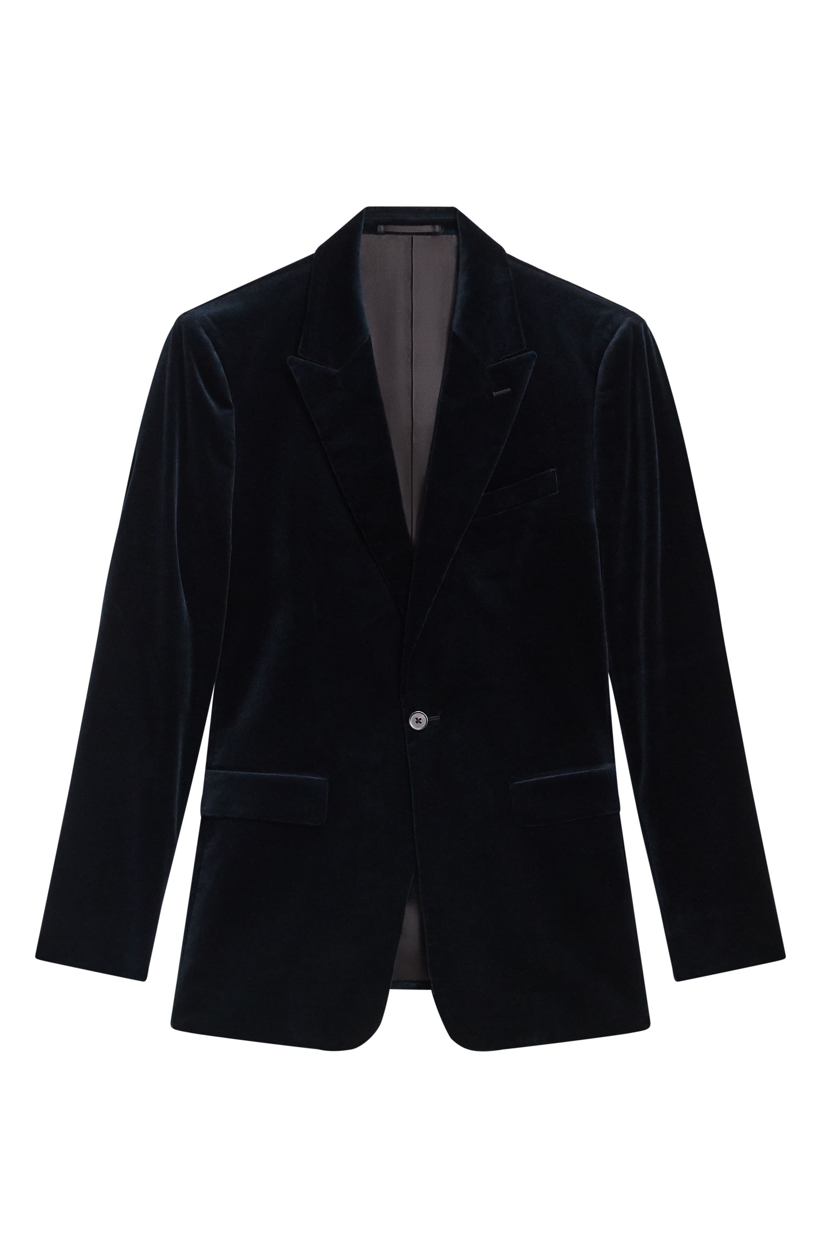 Theory Chambers Cotton Velvet Suit Jacket in Baltic at Nordstrom - 4