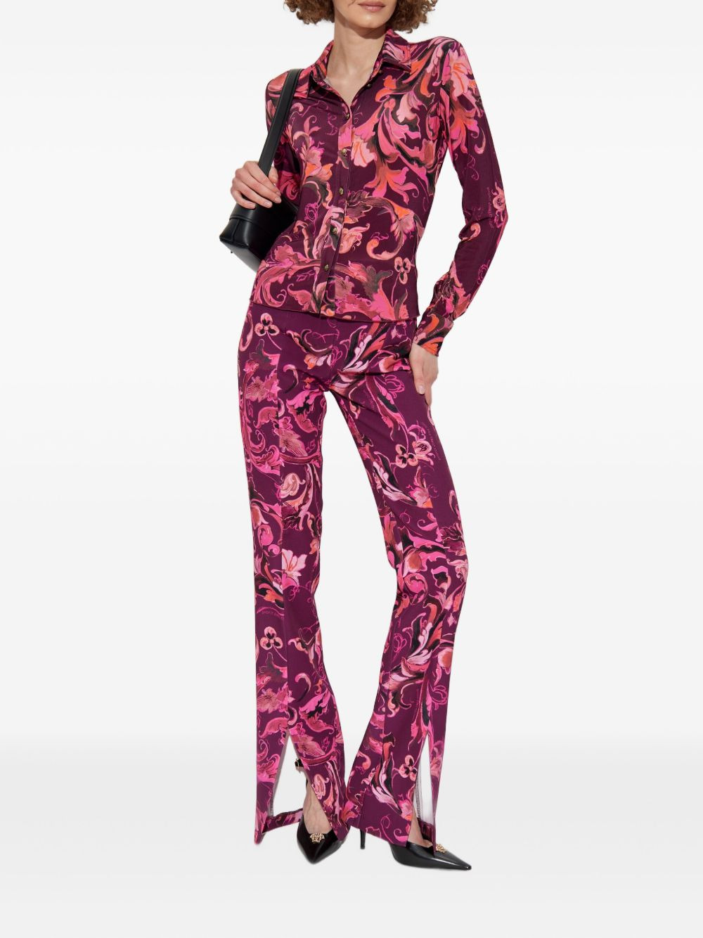 Barocco-print trousers - 2