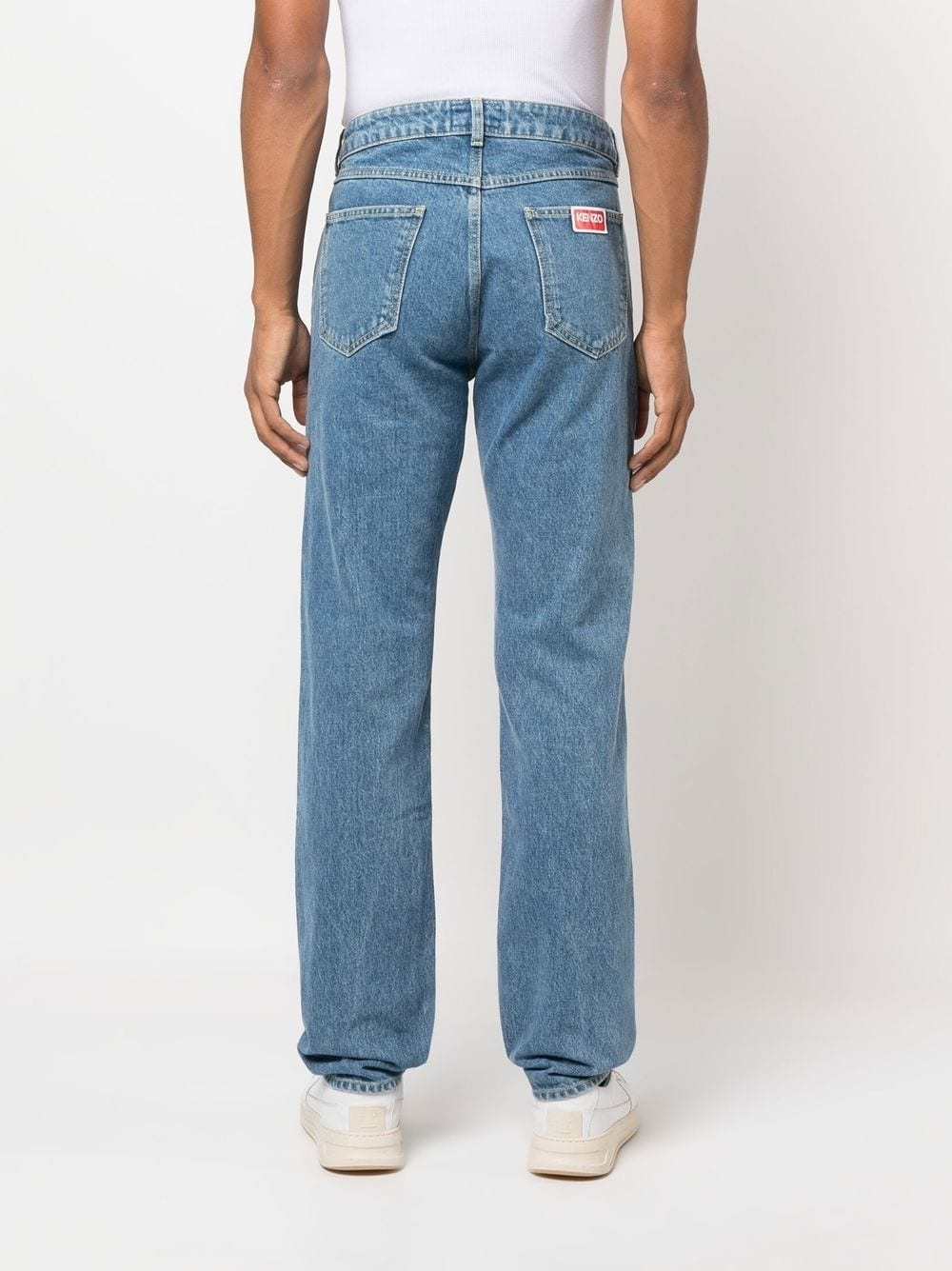 mid-rise straight-leg jeans - 4